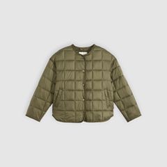 Poppy Quilted Puffer Jacket — Olive Night - Green 5