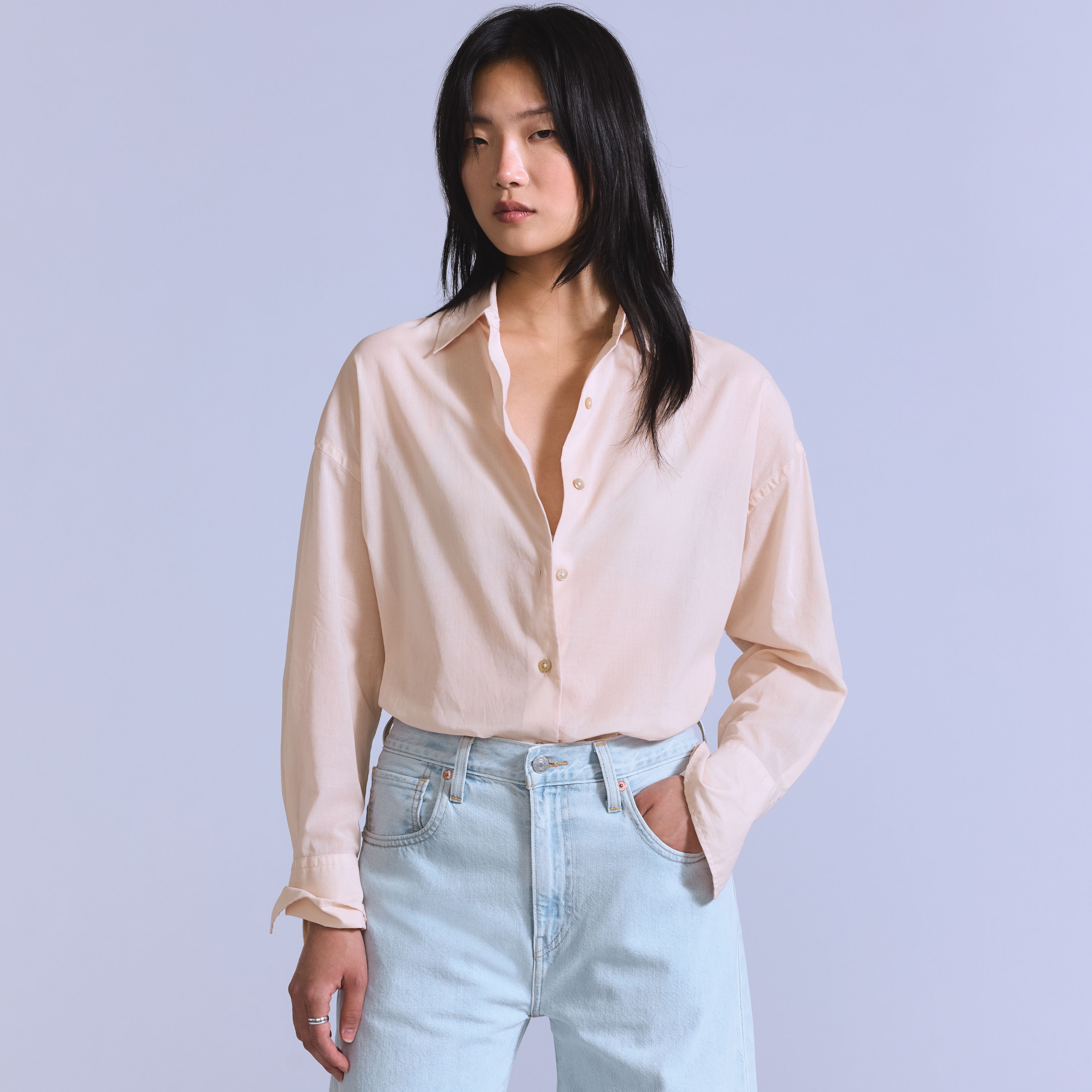 Long Sleeve Woven Shirt 1