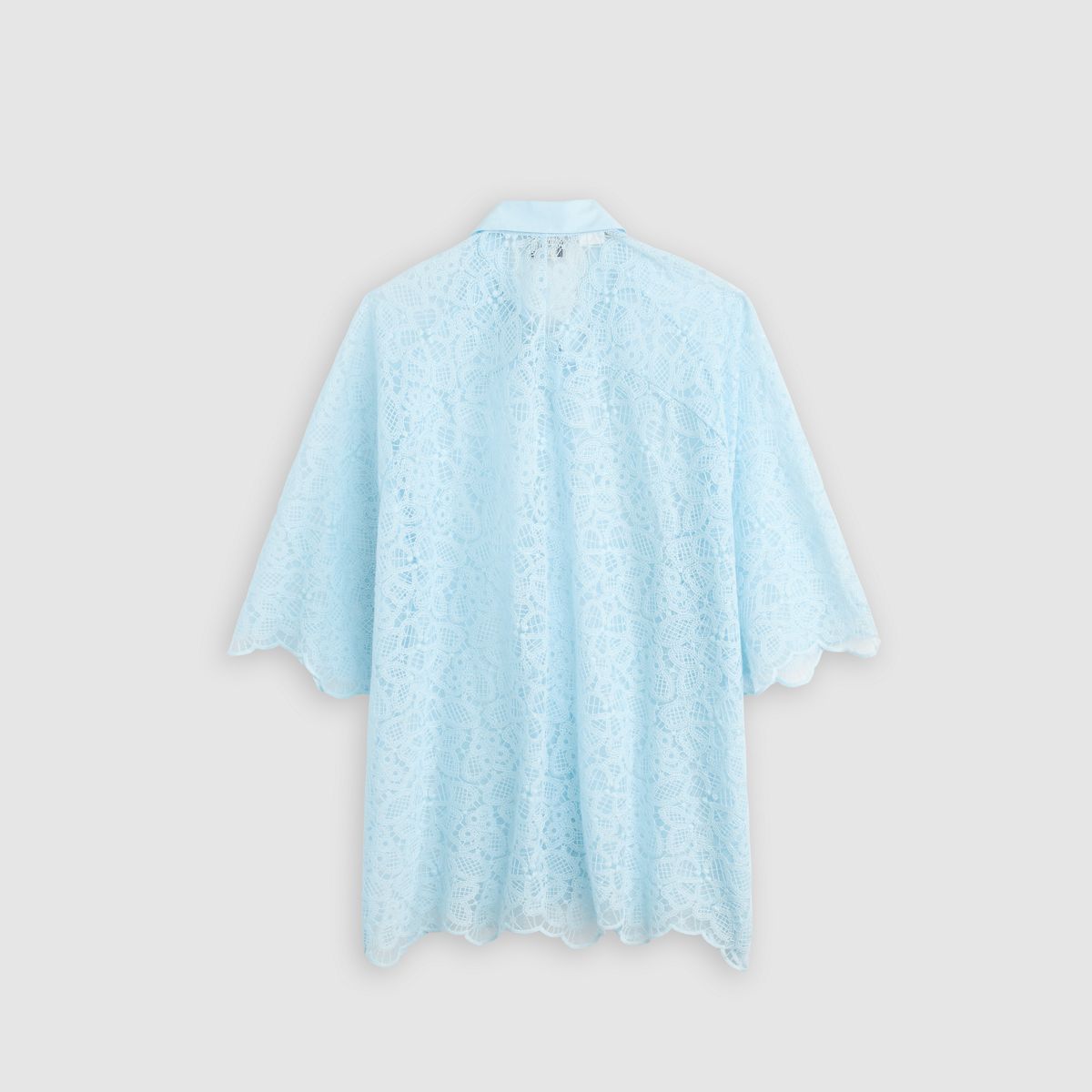 Lace Woven Blouse — Ice Water Lace - Blue