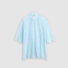 Lace Woven Blouse — Ice Water Lace - Blue 6