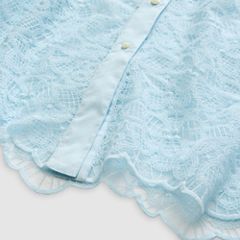 Lace Woven Blouse — Ice Water Lace - Blue 8