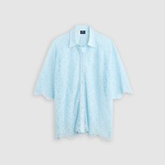 Lace Woven Blouse — Ice Water Lace - Blue 5
