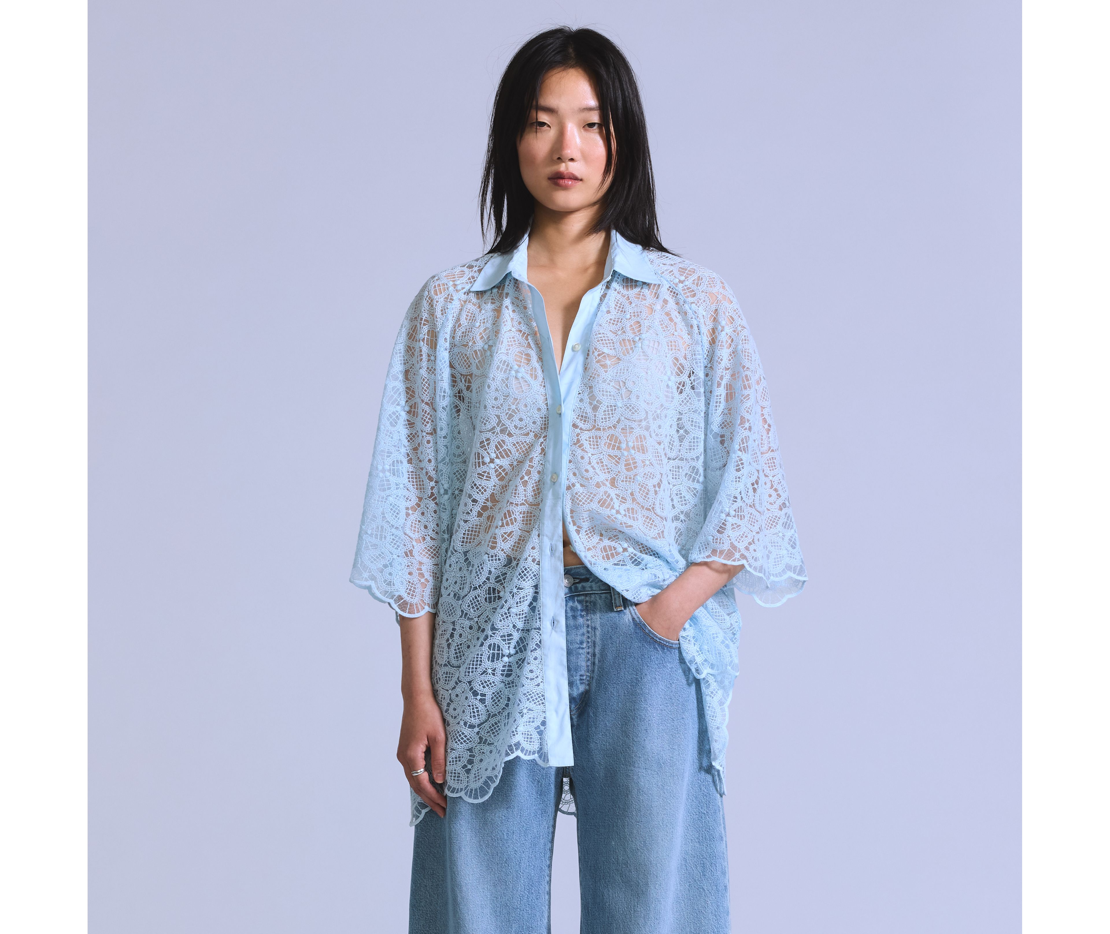 Lace Woven Blouse