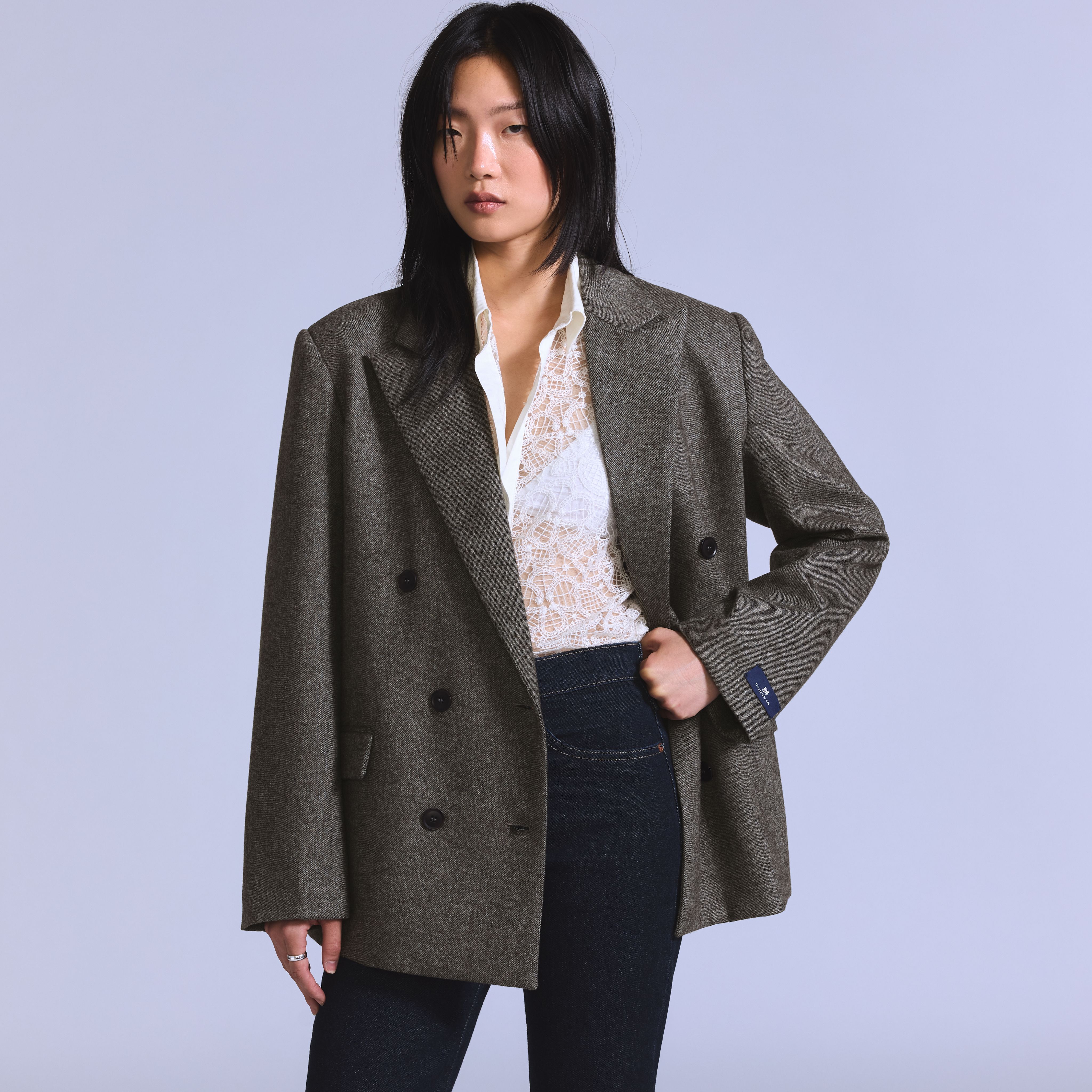 Wool Blend Blazer 1
