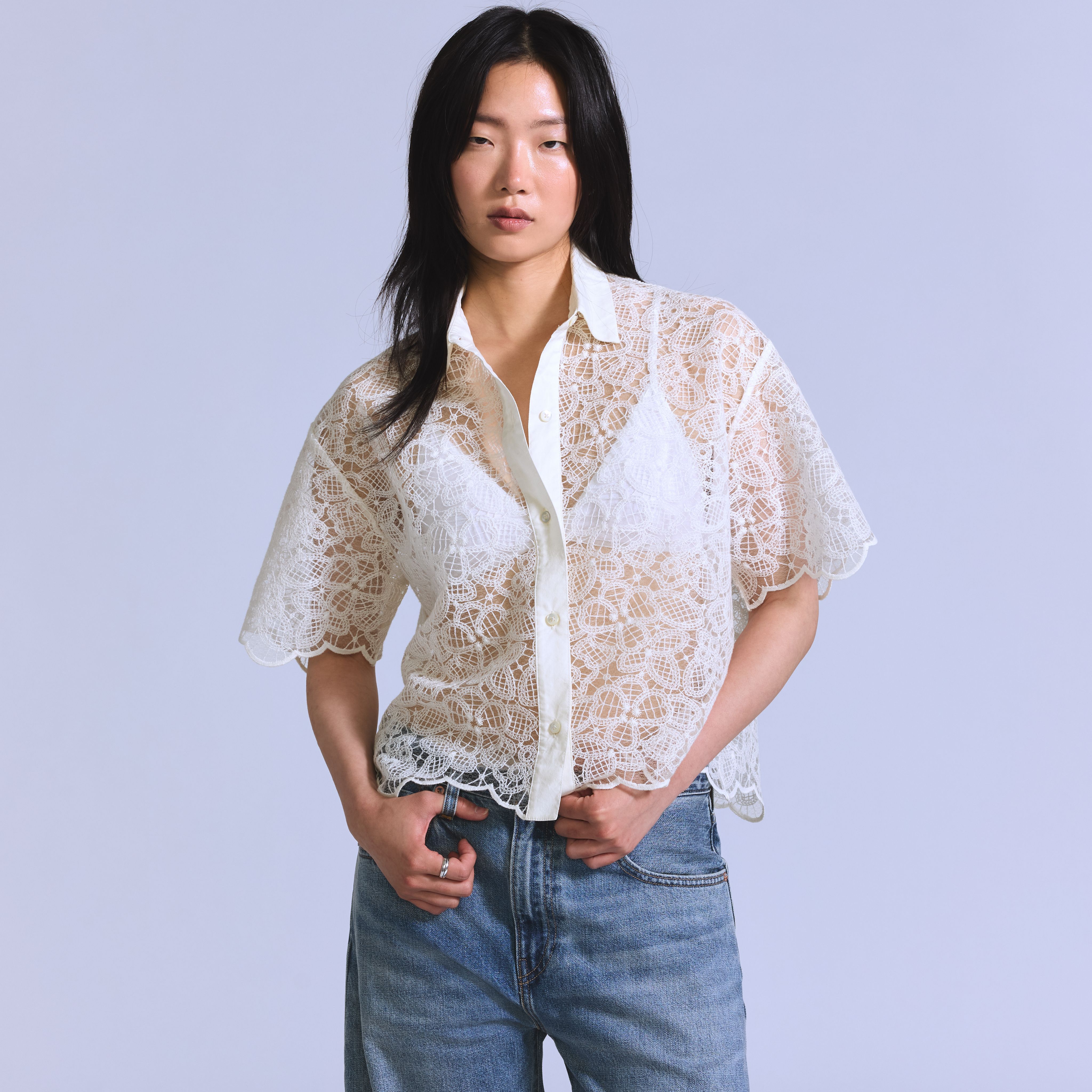 Cropped Short Sleeve Shirt 13
