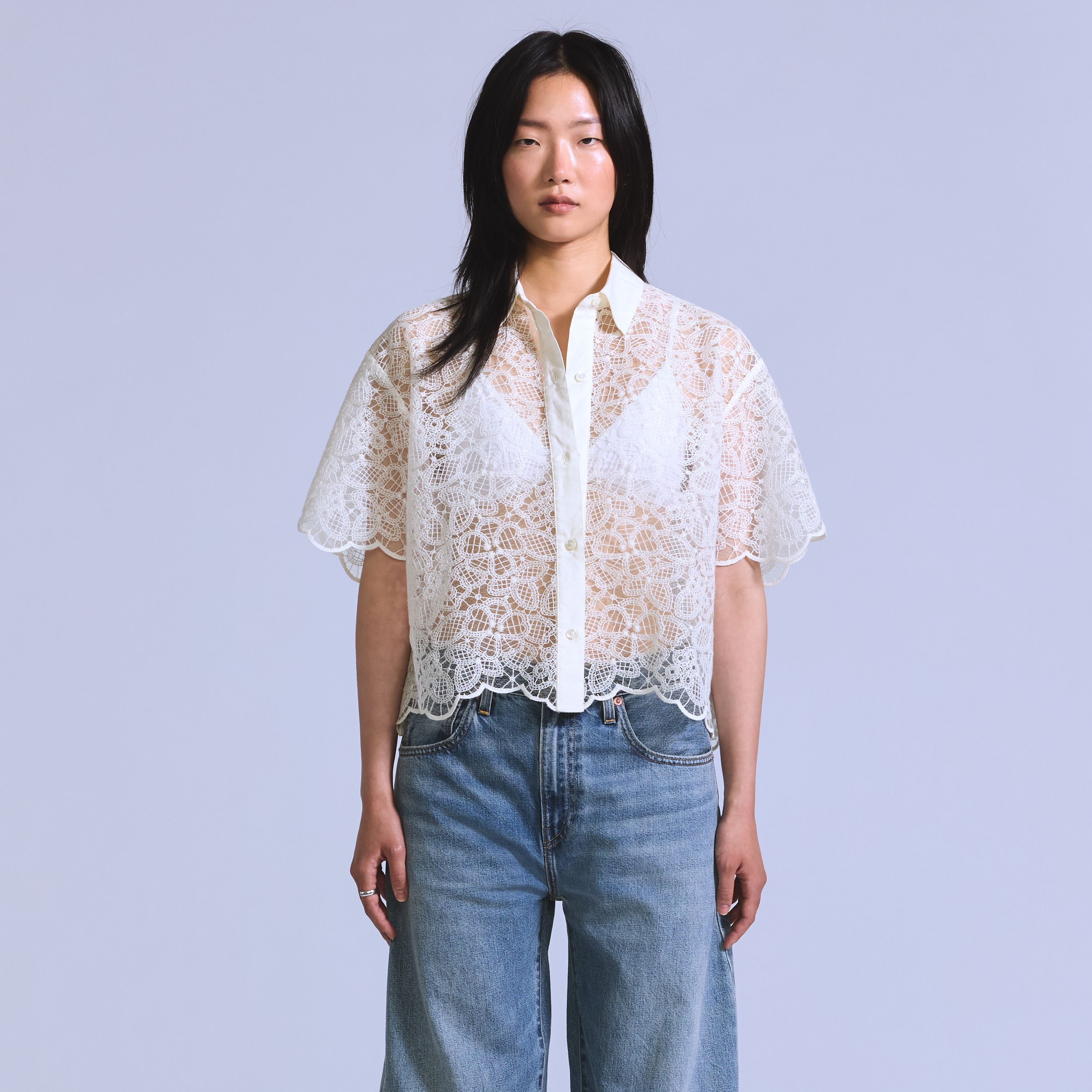 Cropped Short Sleeve Shirt 14