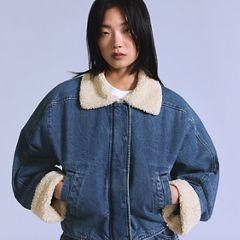 Sherpa Earhart Flight Jacket — Earhart Jacket - Blue 2