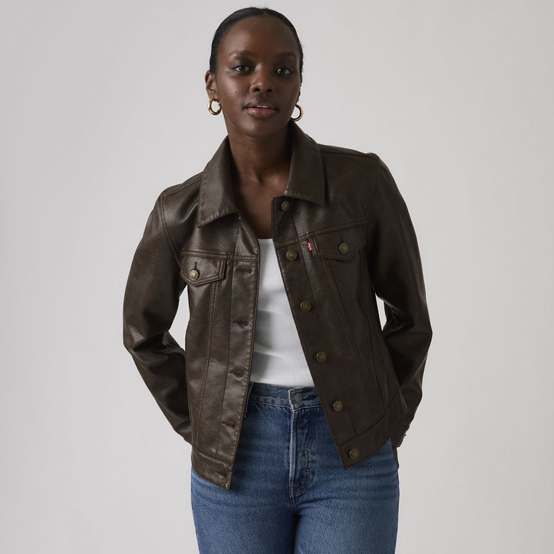 Levi's Faux Leather Trucker Jacket