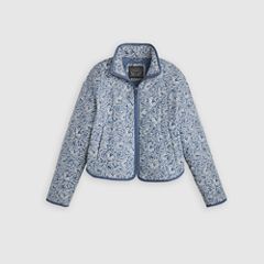 Stand Collar Diamond Quilted Jacket — Z9999 Cny Black Gold - Black 5