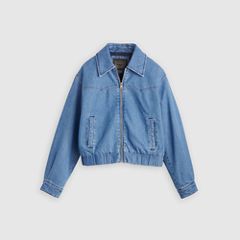 Western Blouson Bomber Jacket — Medium Wash - Medium Wash 5