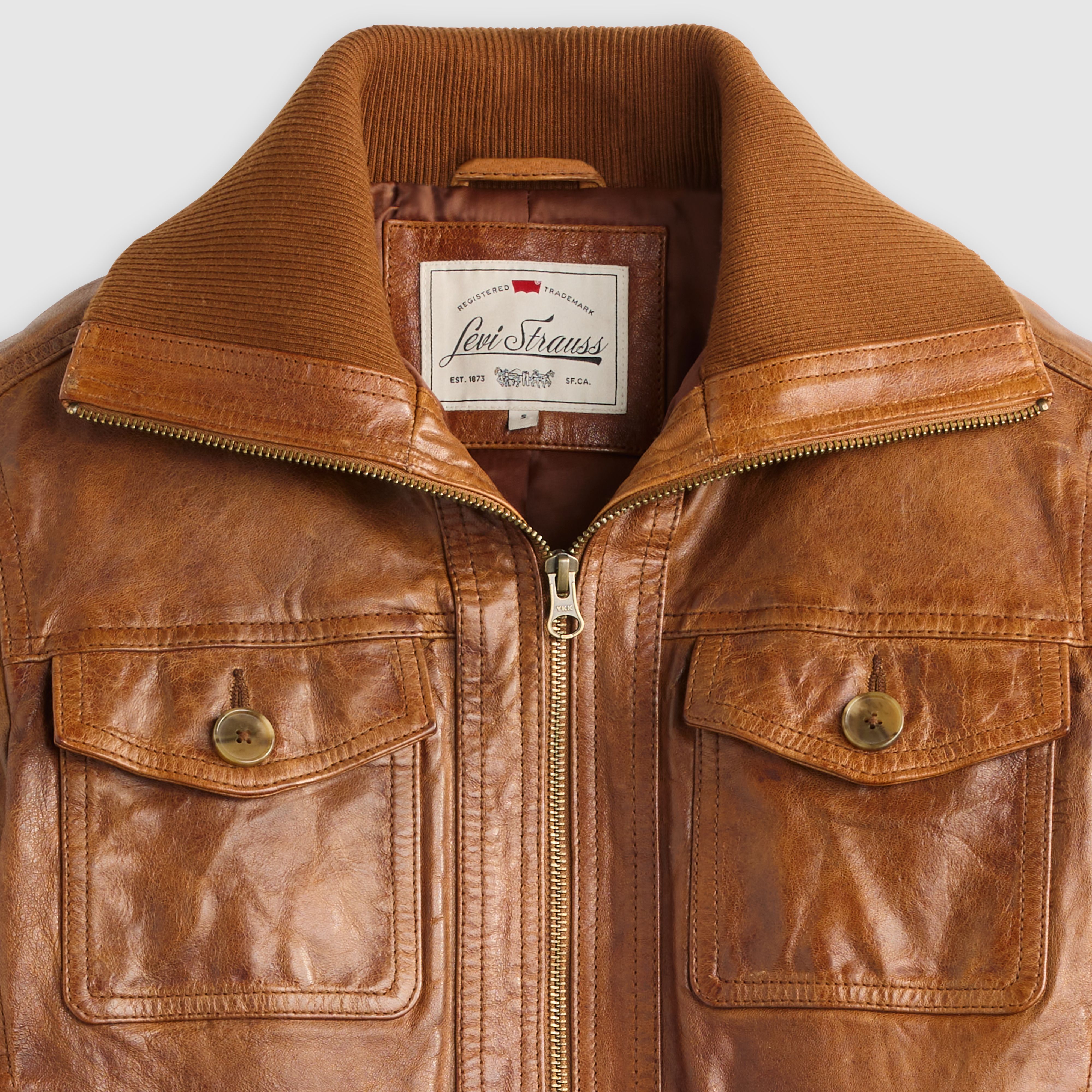 Kira Shrunken Leather Bomber Jacket 6