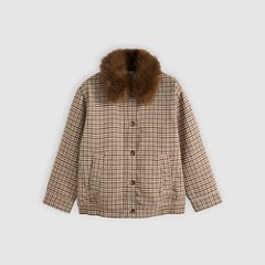 Billie Houndstooth Coat — Siggi Check Java Plaid_As Flr - Multi-Color 6
