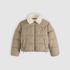 Palmer Western Sherpa Puffer Jacket — Fallen Rock - Brown 5