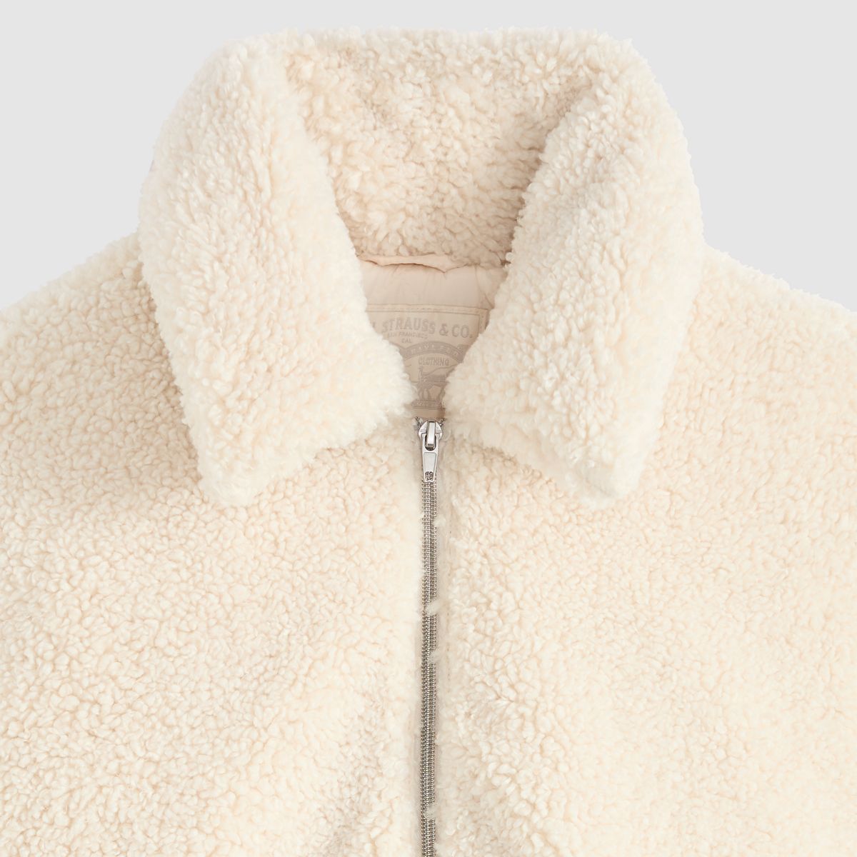 Daly Sherpa Jacket — White Swan - Neutral