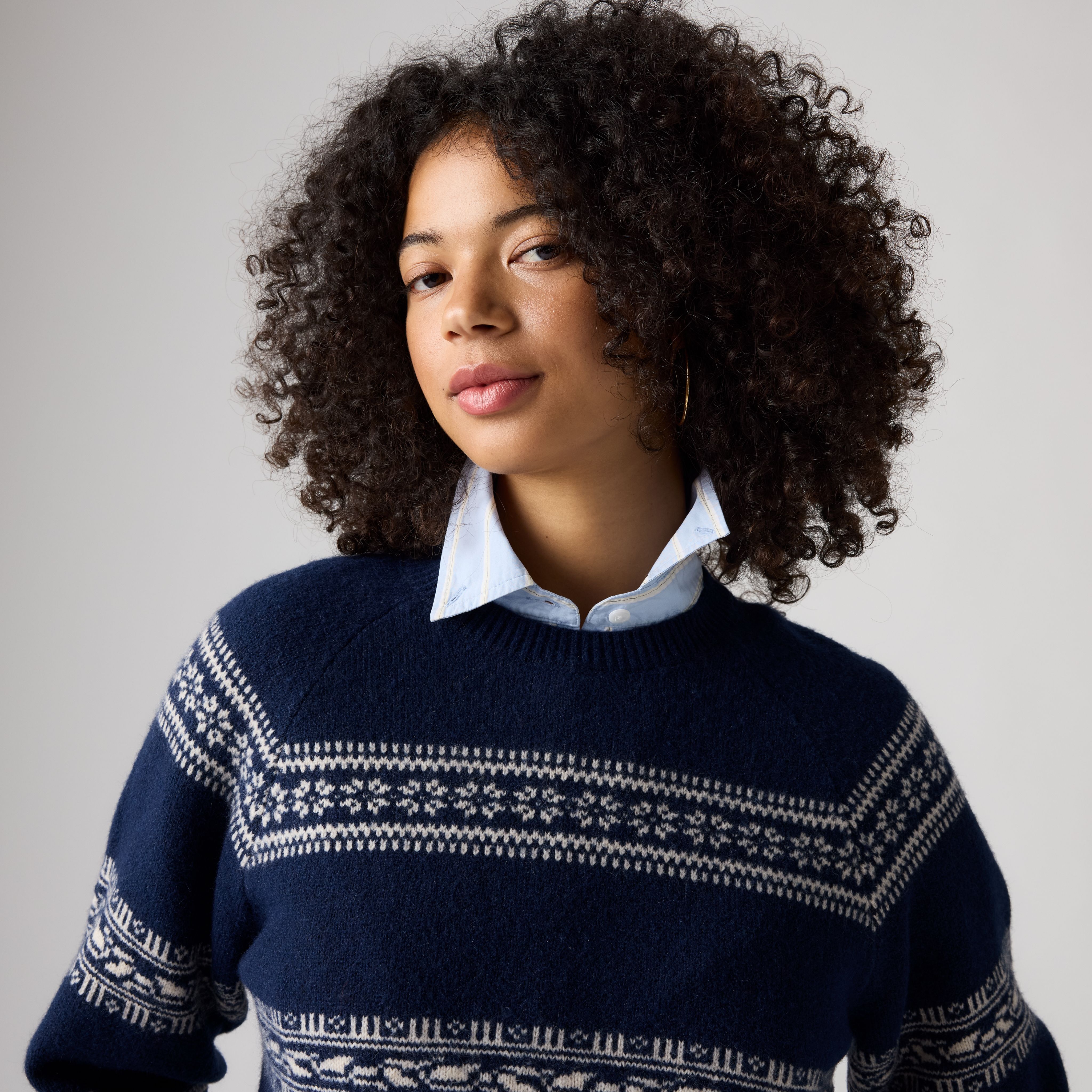 Jolie Fairisle Crewneck Sweater 2