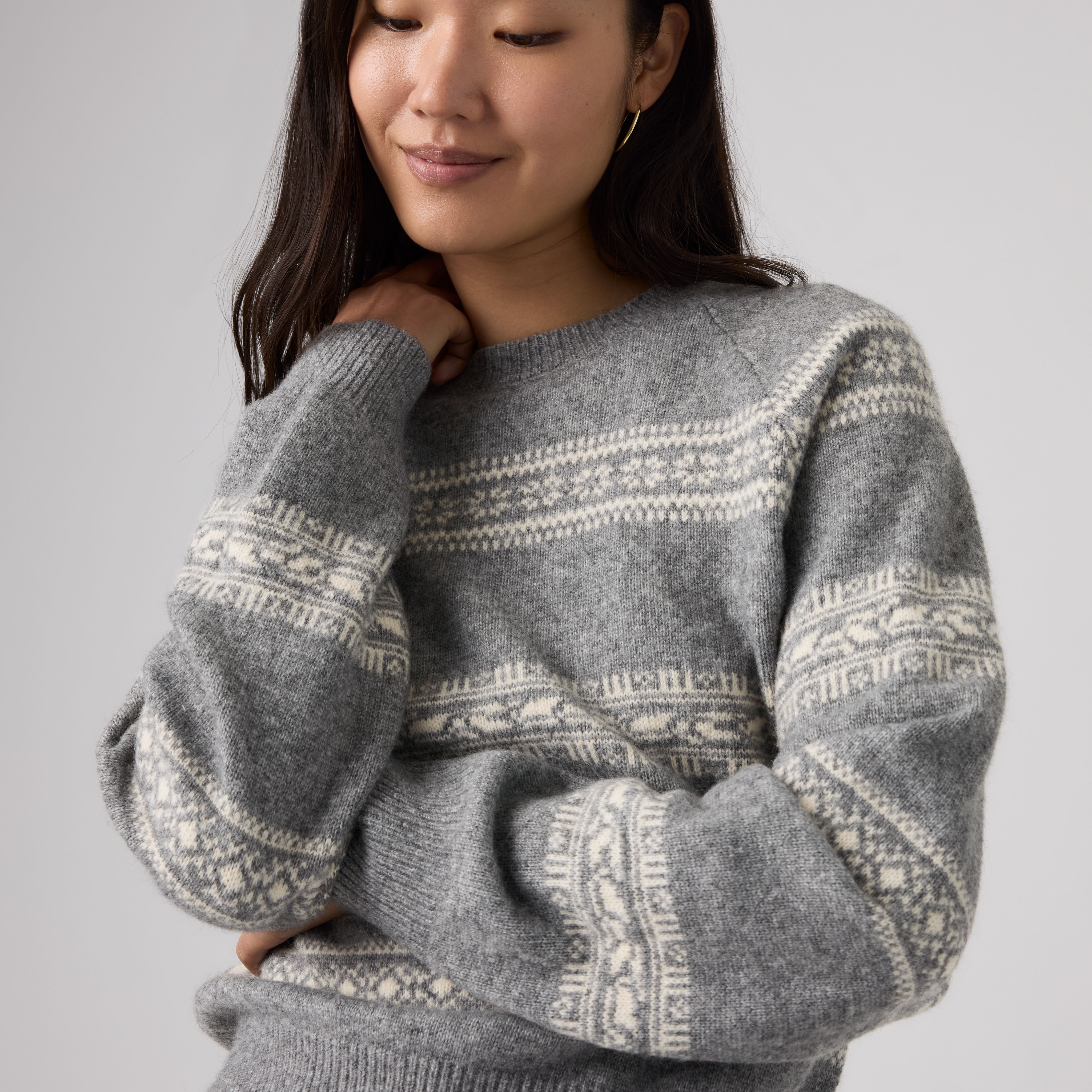 Jolie Fairisle Crewneck Sweater 2