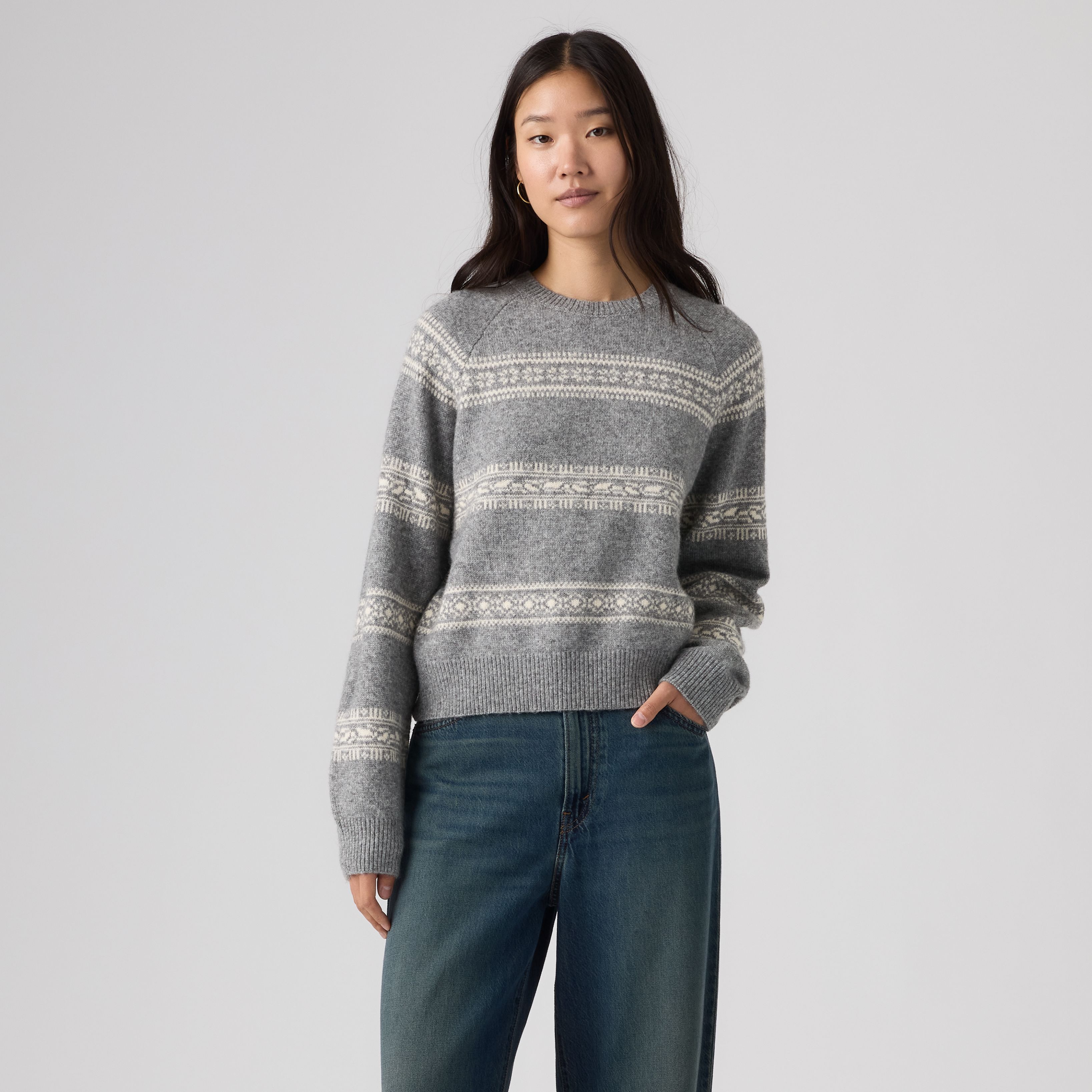 Jolie Fairisle Crewneck Sweater 3
