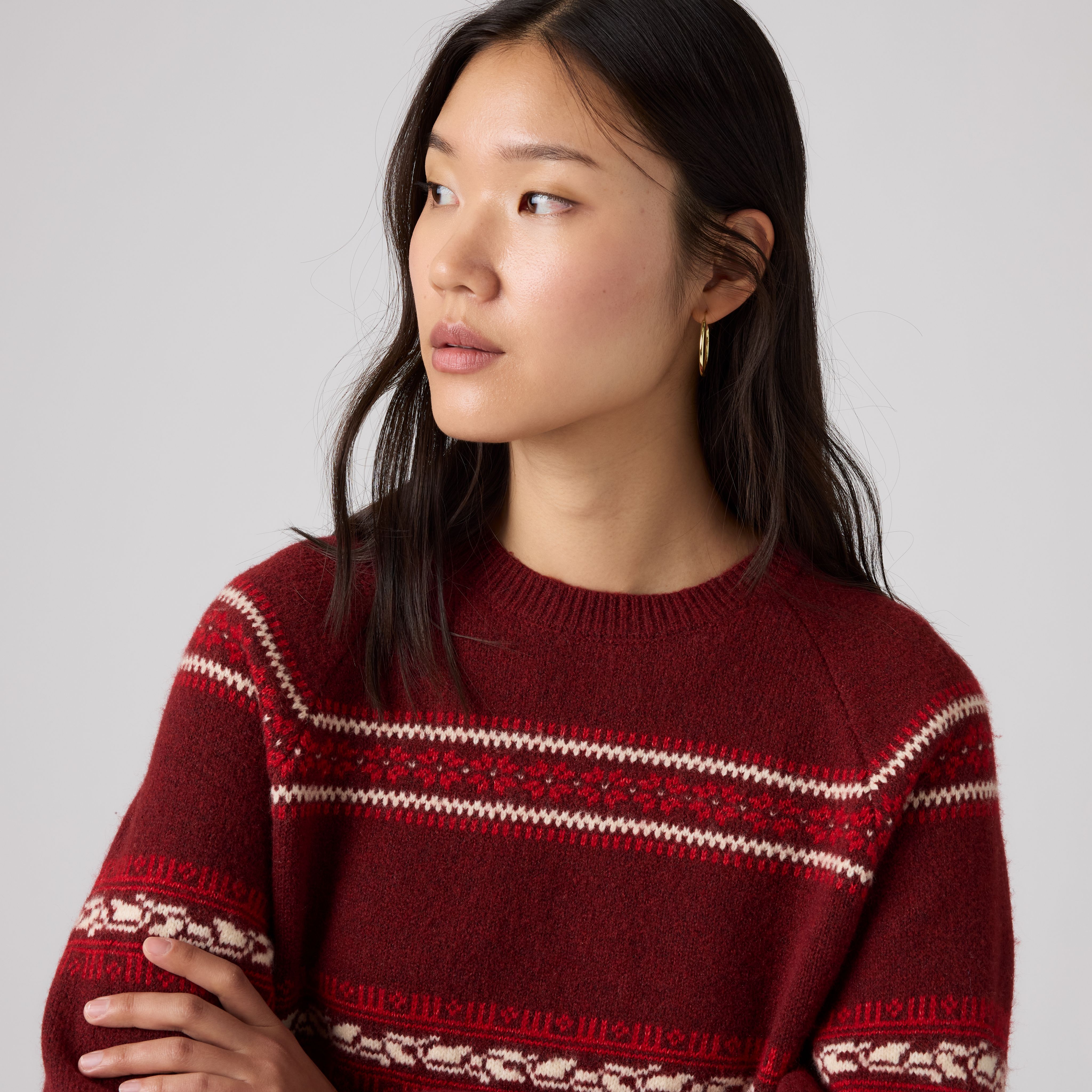 Jolie Fairisle Crewneck Sweater 2