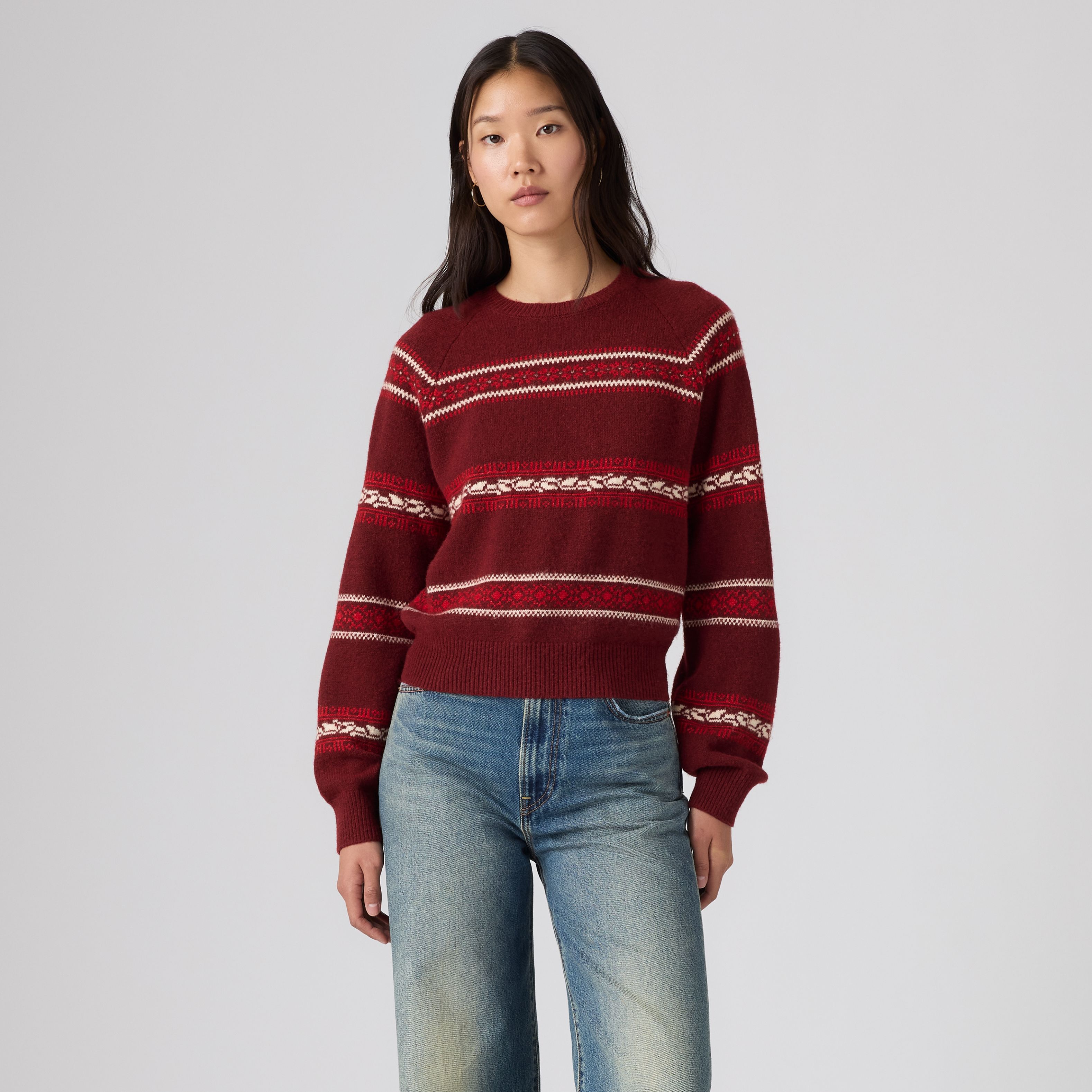 Jolie Fairisle Crewneck Sweater 7