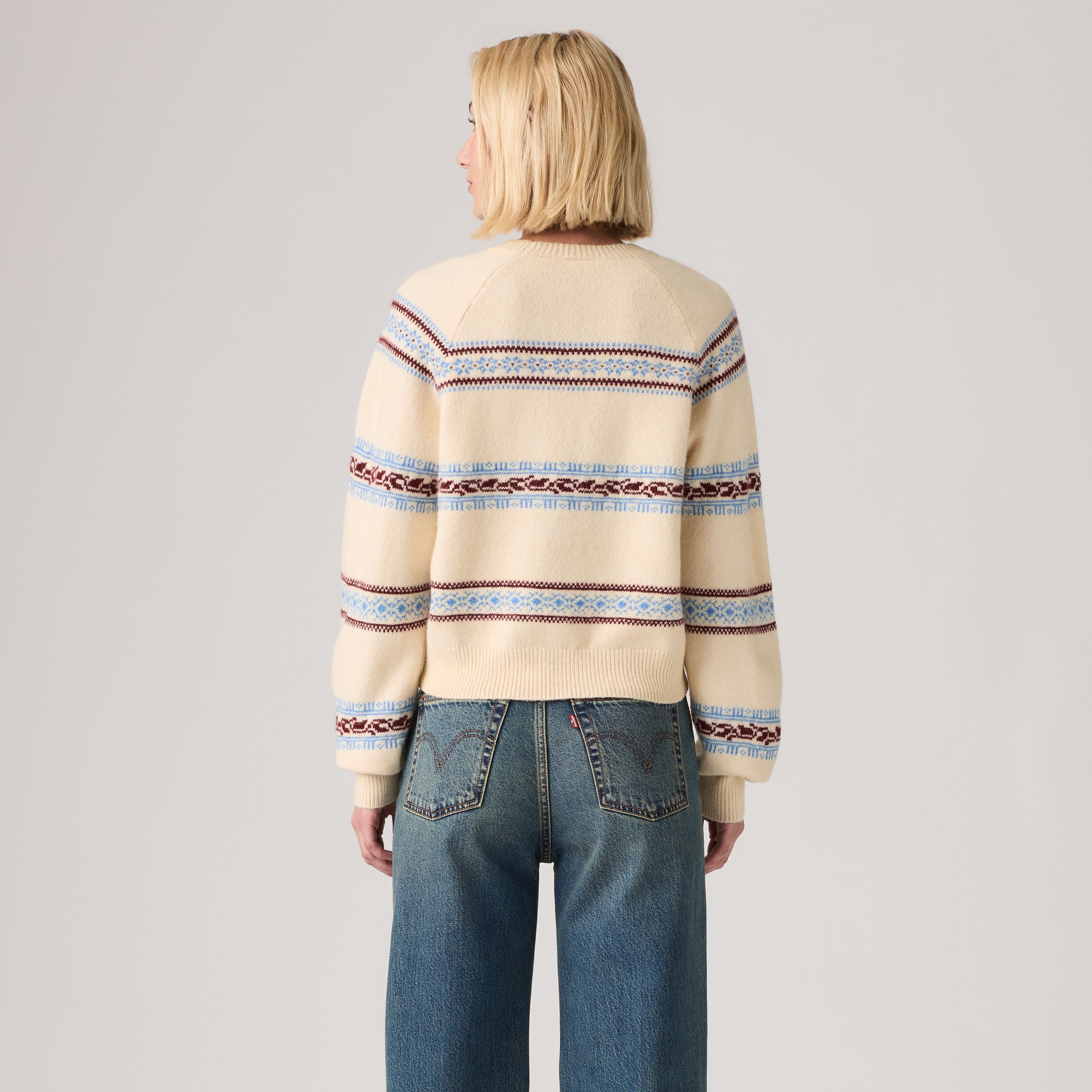 Jolie Fairisle Crewneck Sweater 4