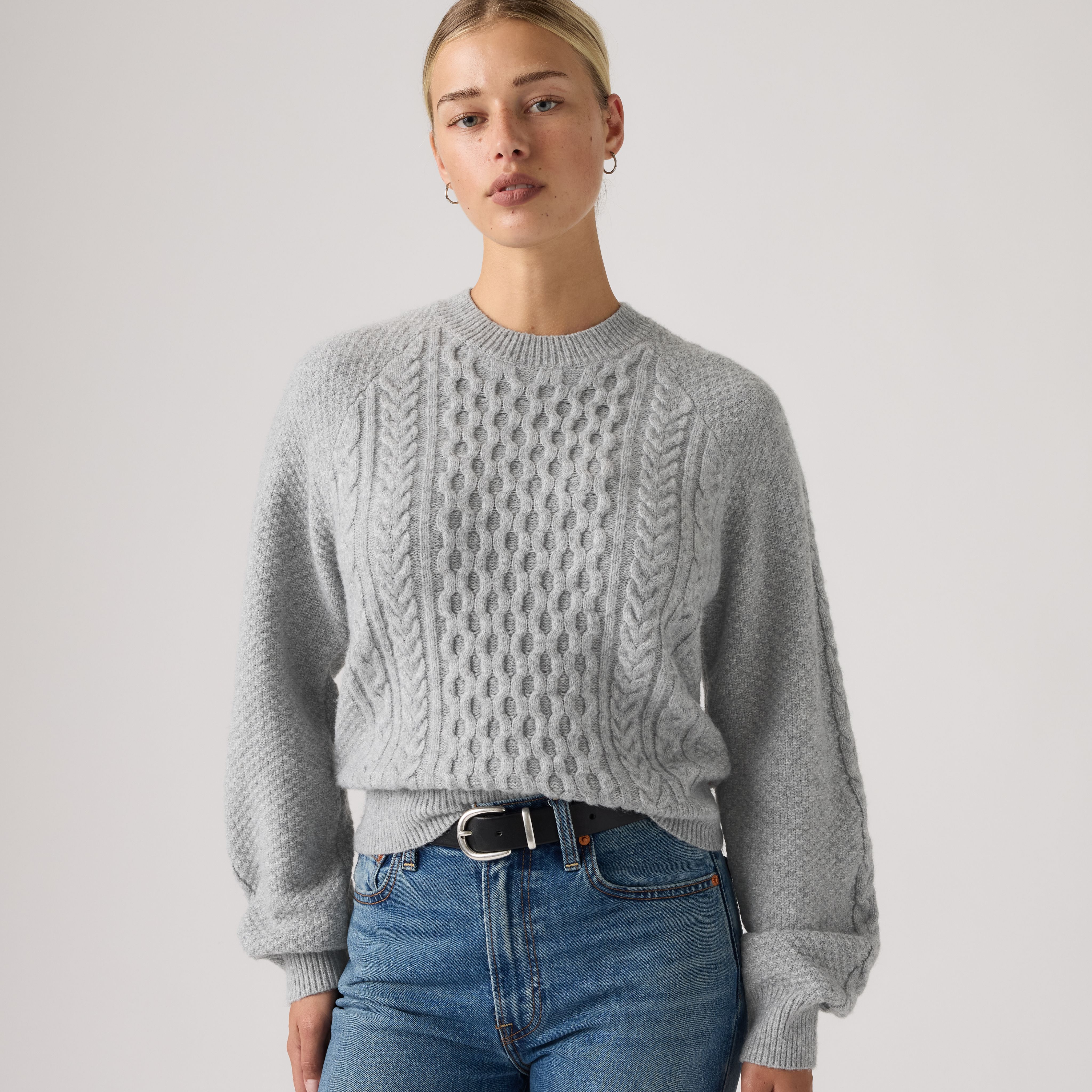 Jolie Cable Crewneck Sweater 1