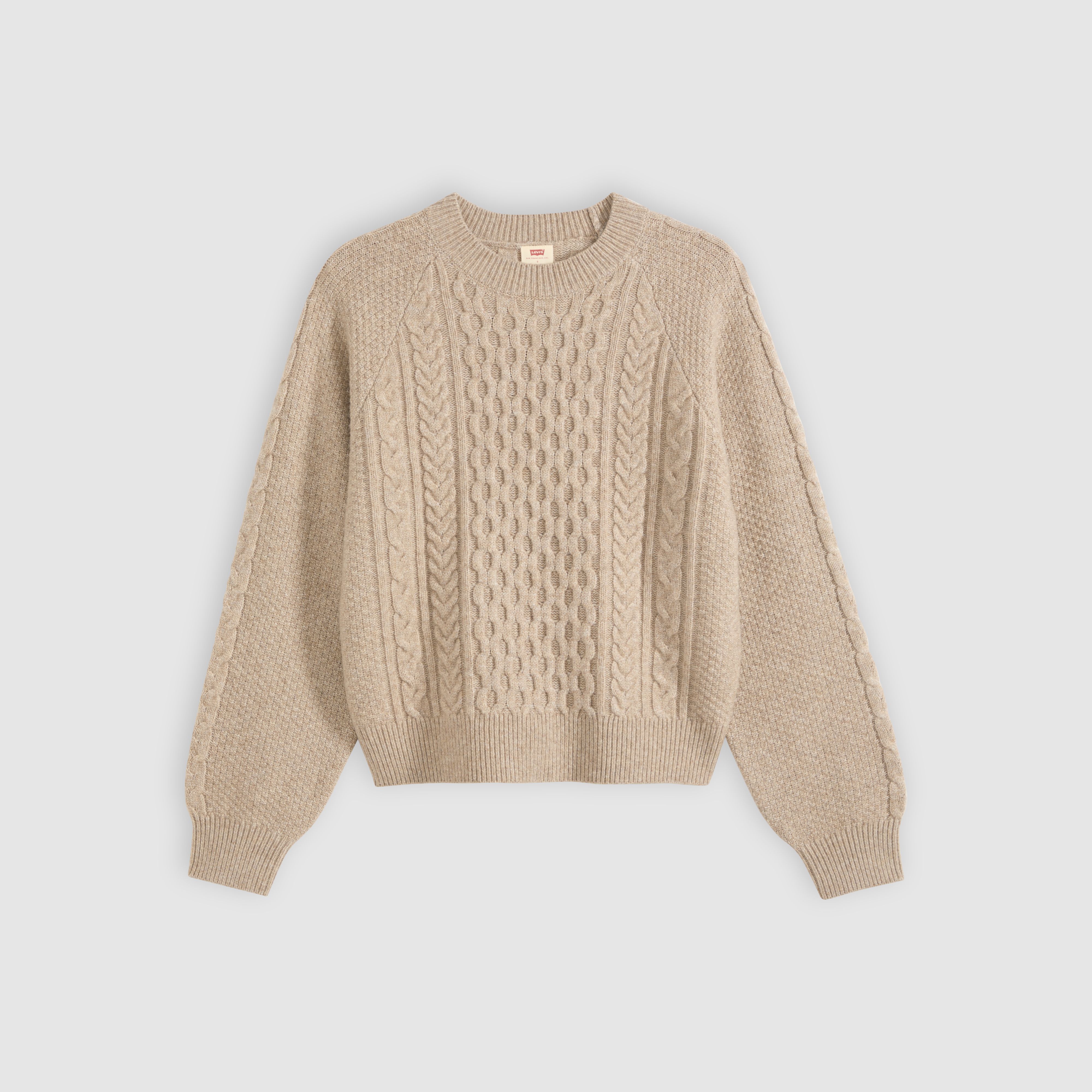 Jolie Cable Crewneck Sweater - White | Levi's® US