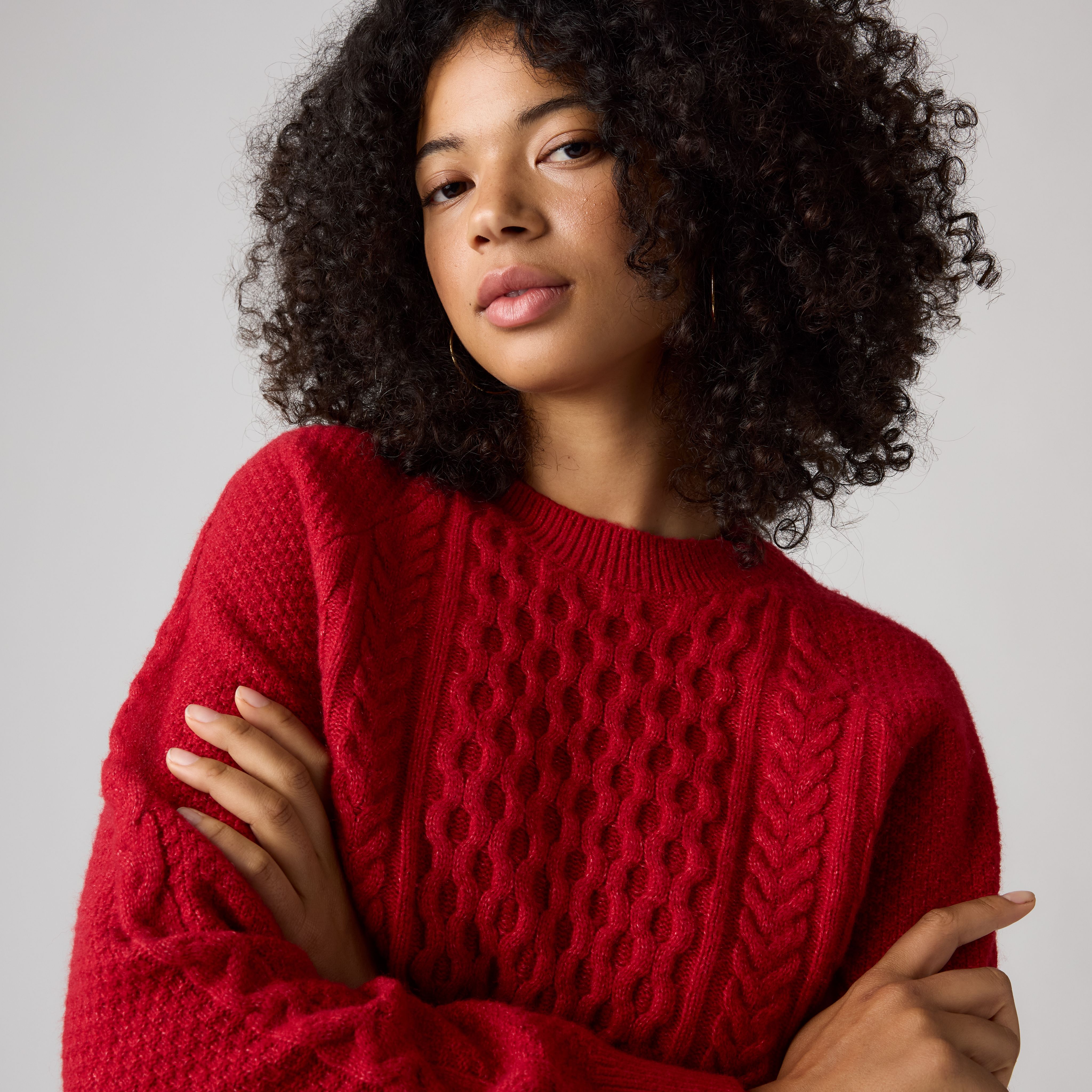 Jolie Cable Crewneck Sweater 2
