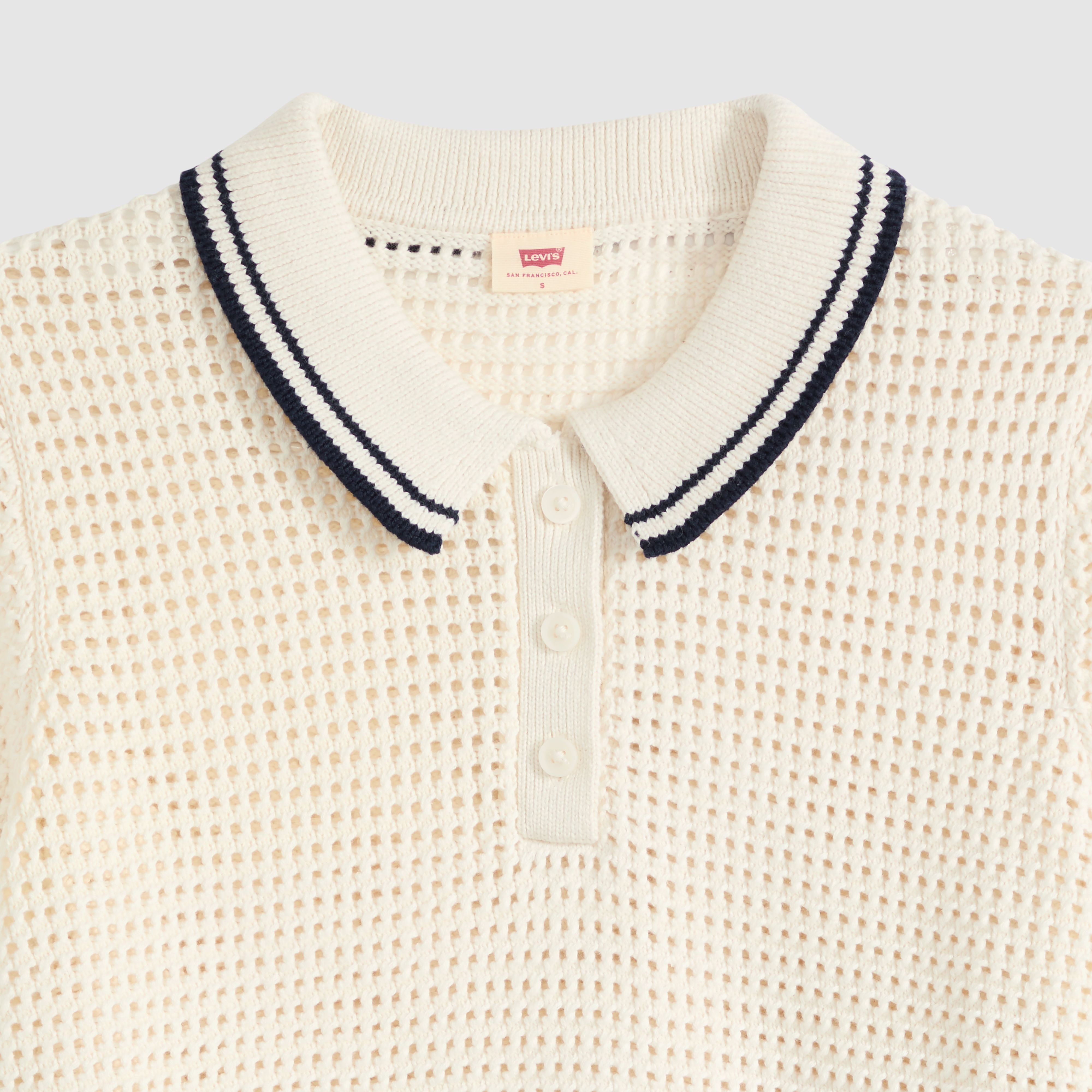 Alizee Short-Sleeve Polo Sweater 6