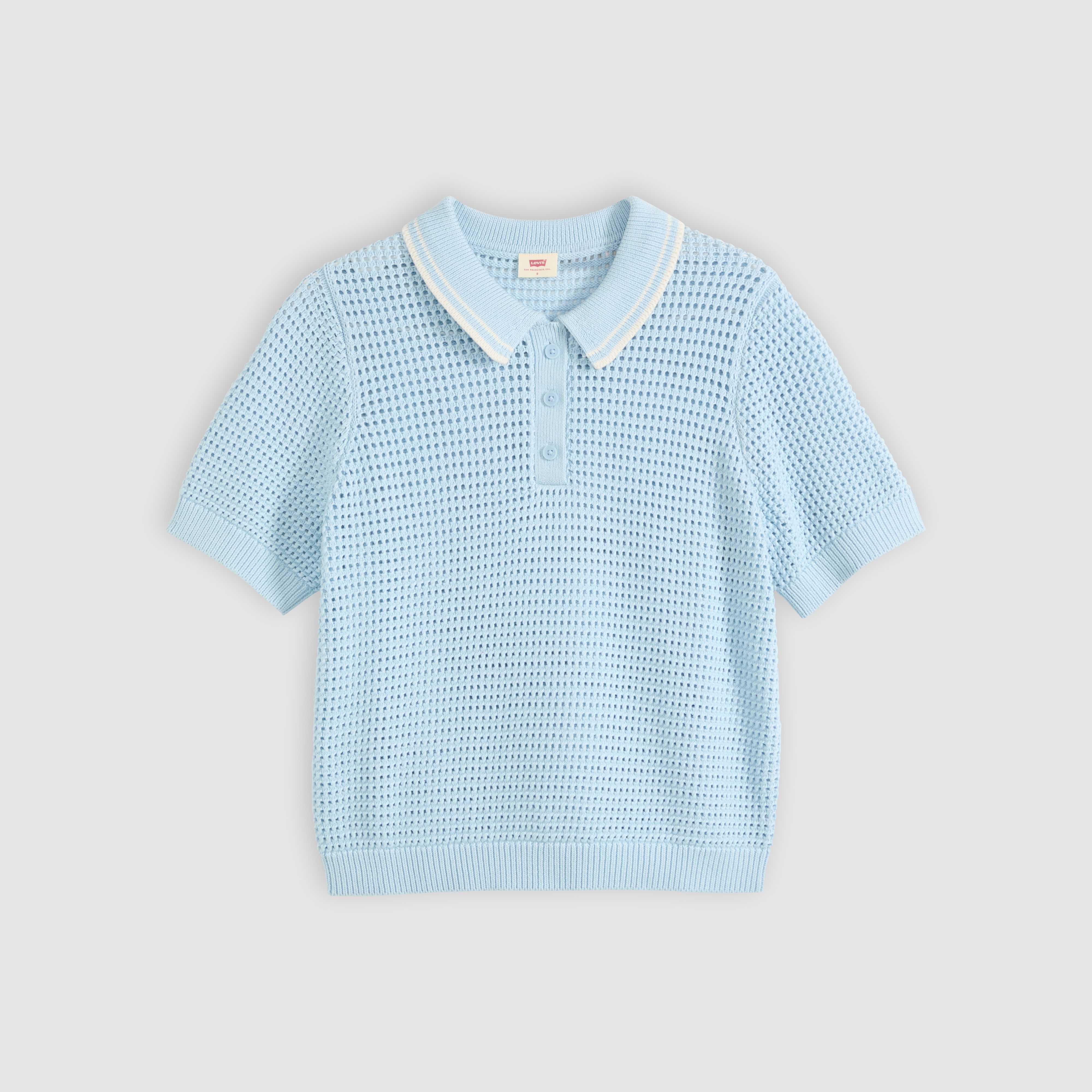 Alizee Short-Sleeve Polo Sweater 5