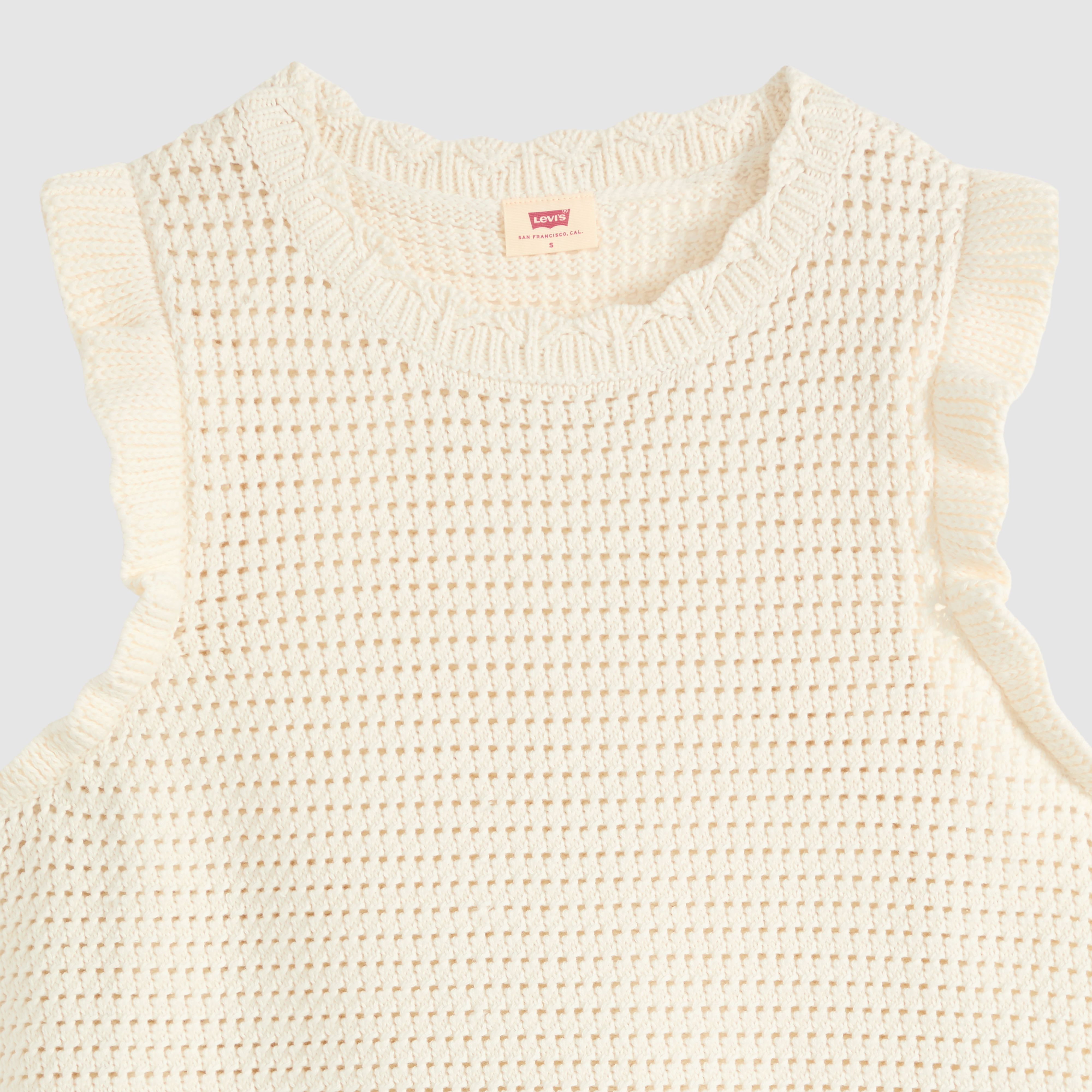 Lulu Flutter Sleeve Sweater Tank Top 6