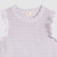 Lulu Flutter Sleeve Sweater Tank — Lavender Blue - Blue 6