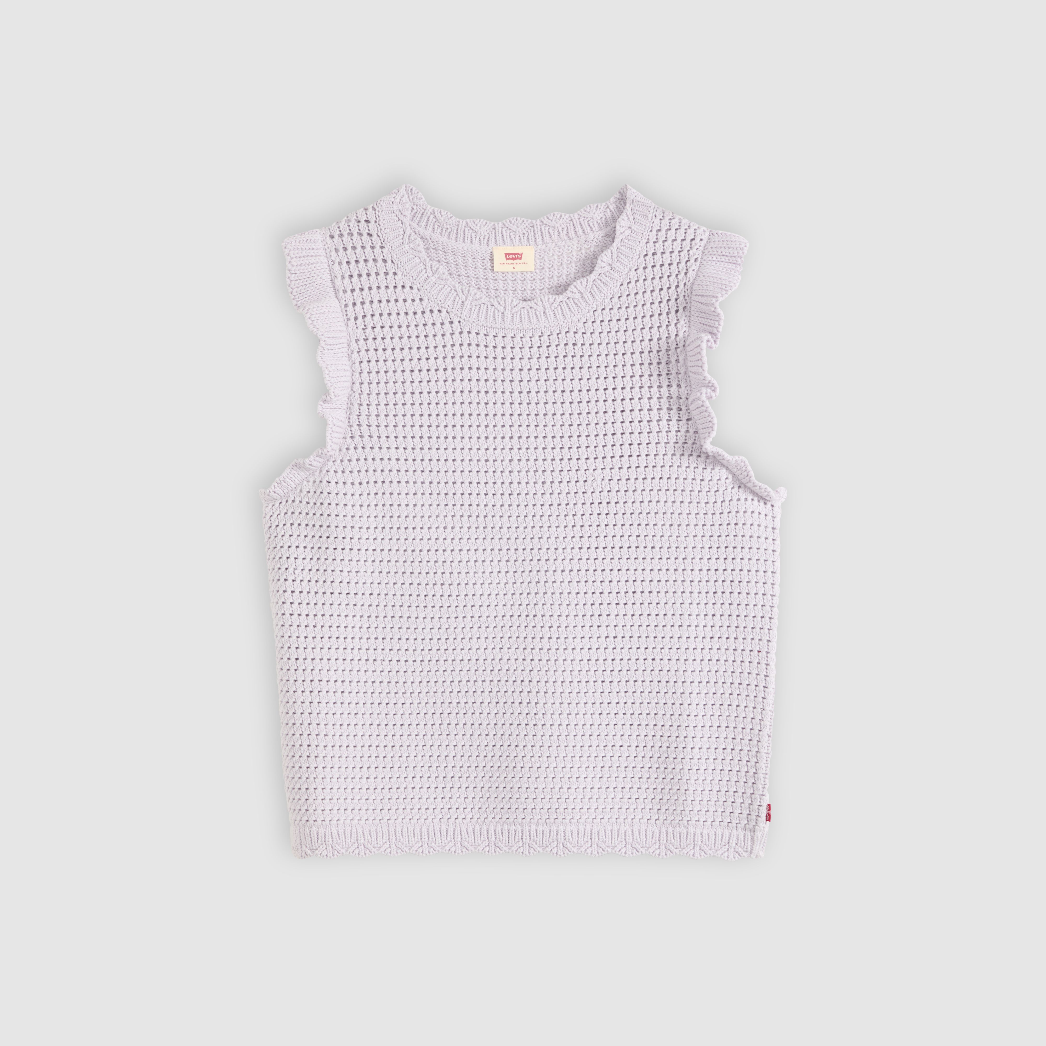 Lulu Flutter Sleeve Sweater Tank 5