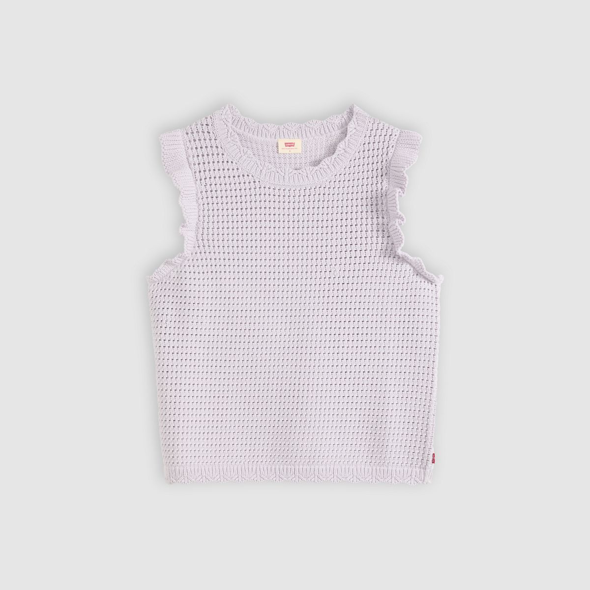 Lulu Flutter Sleeve Sweater Tank — Lavender Blue - Blue
