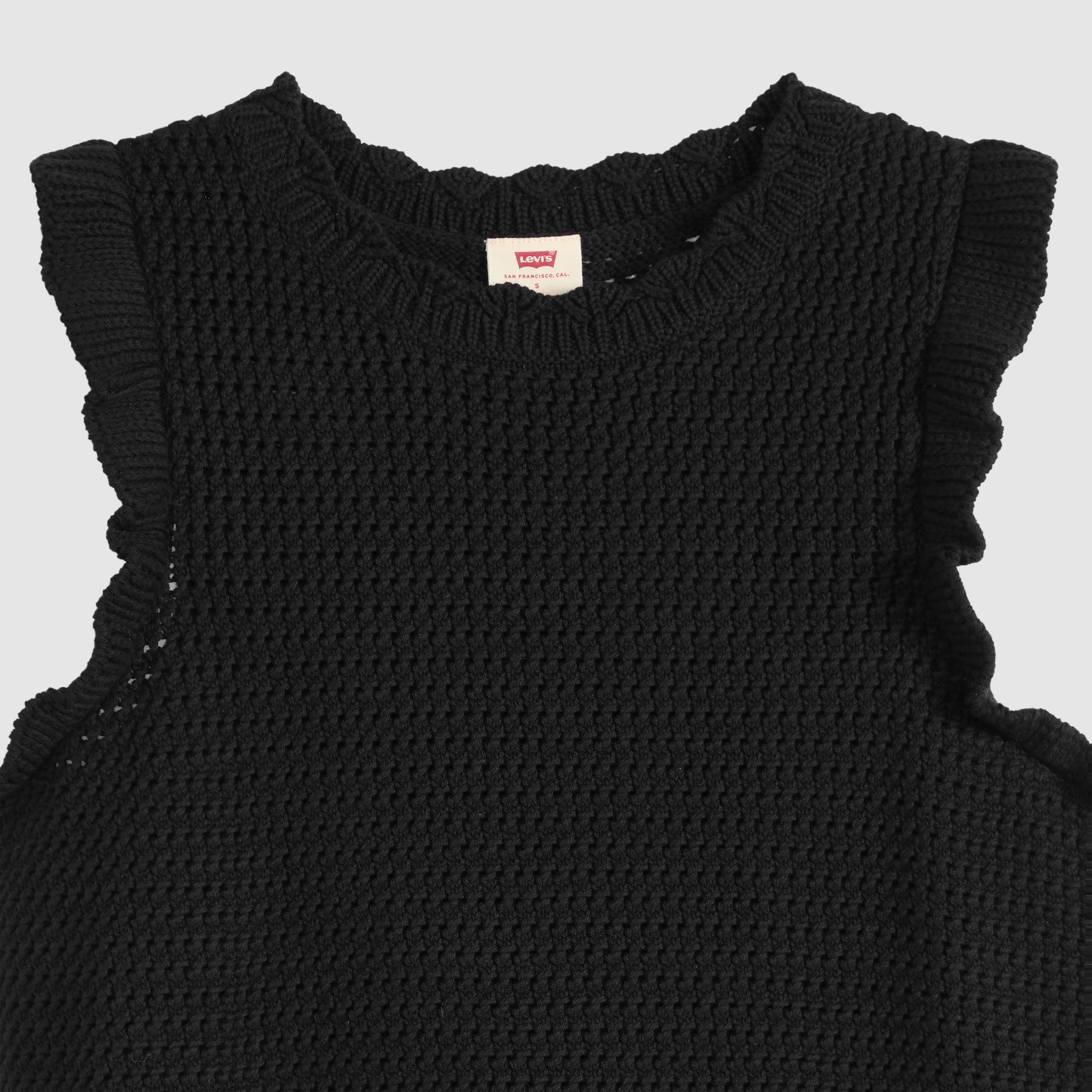 Lulu Flutter Sleeve Sweater Tank Top 6