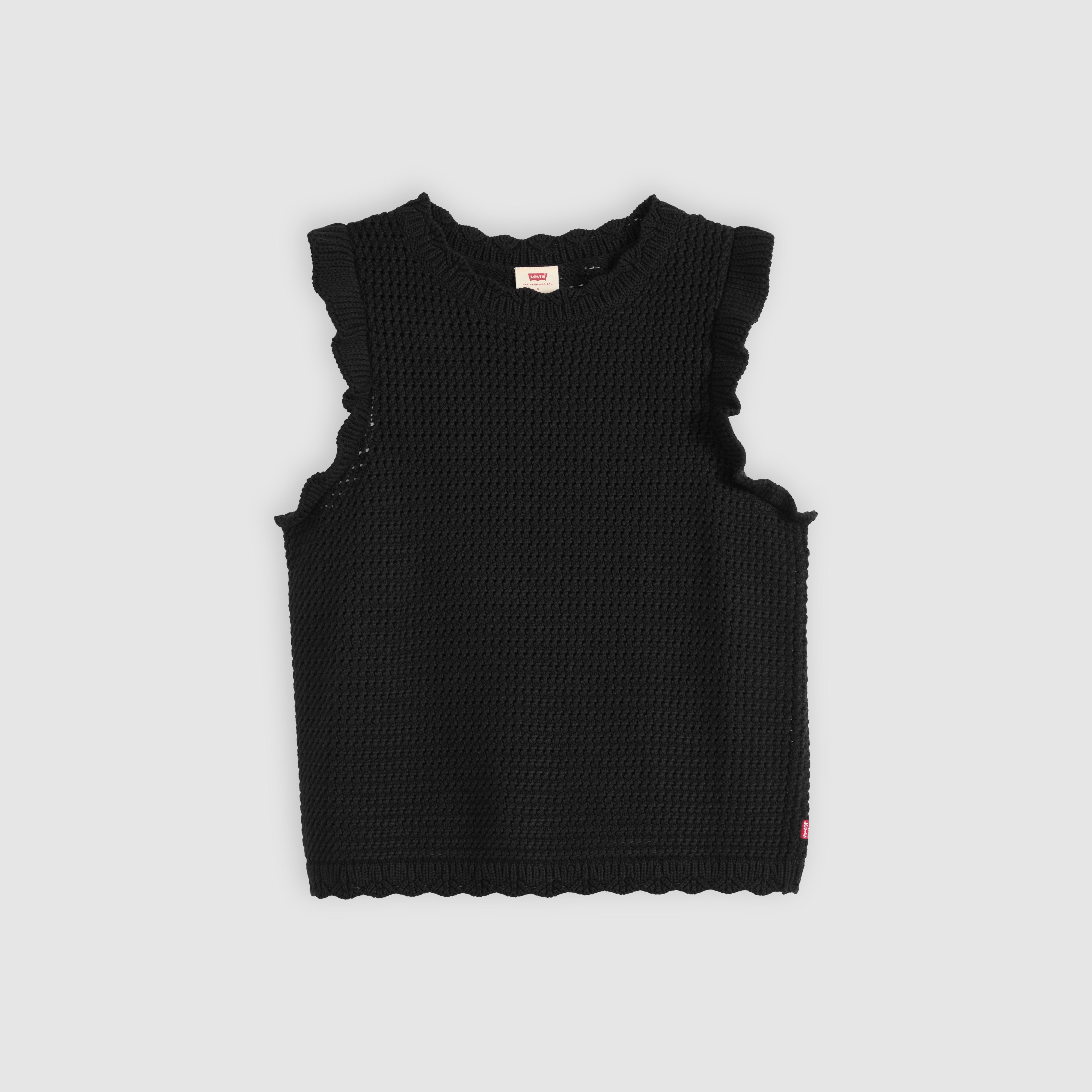 Lulu Flutter Sleeve Sweater Tank Top 5