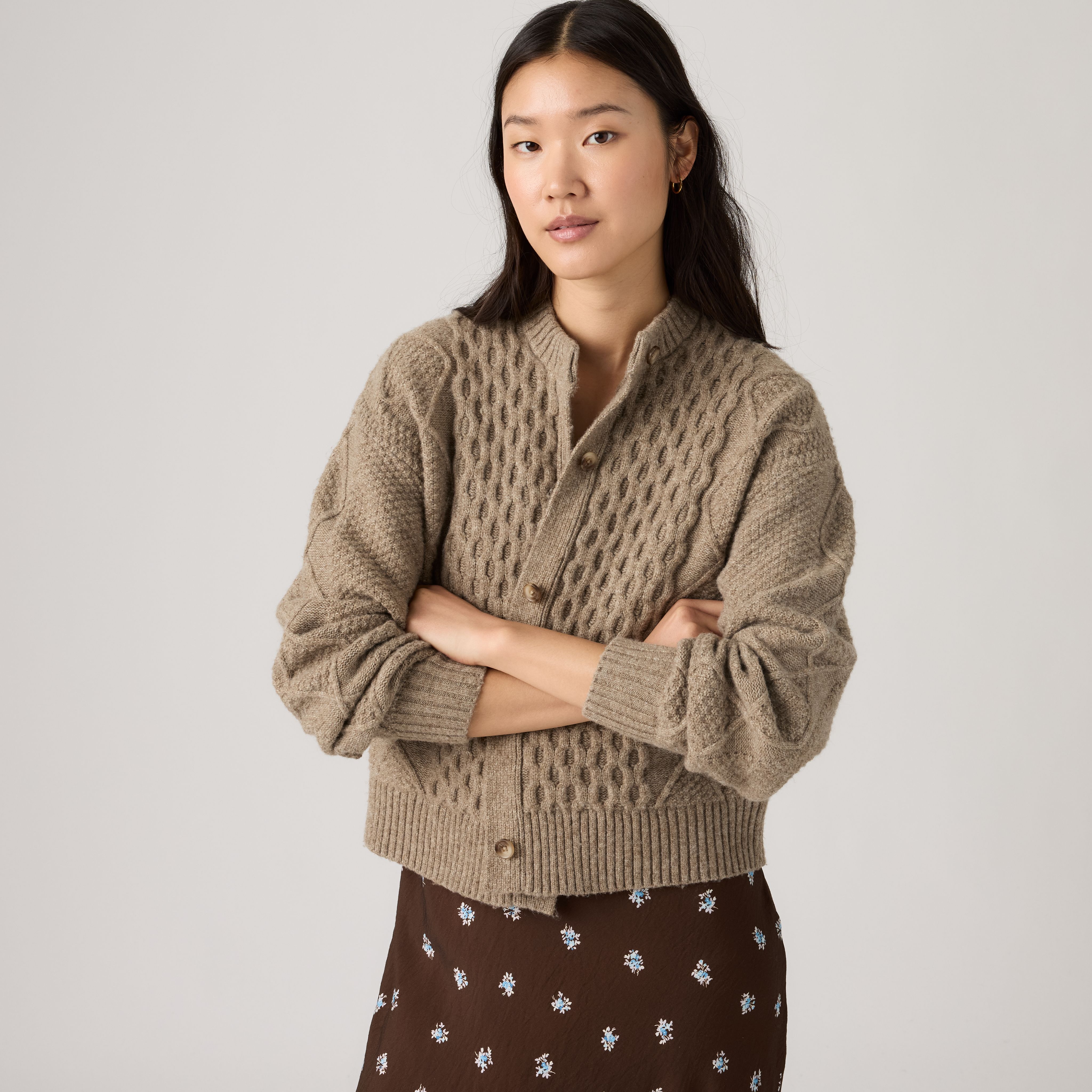 Charlotte Crewneck Cardigan 1
