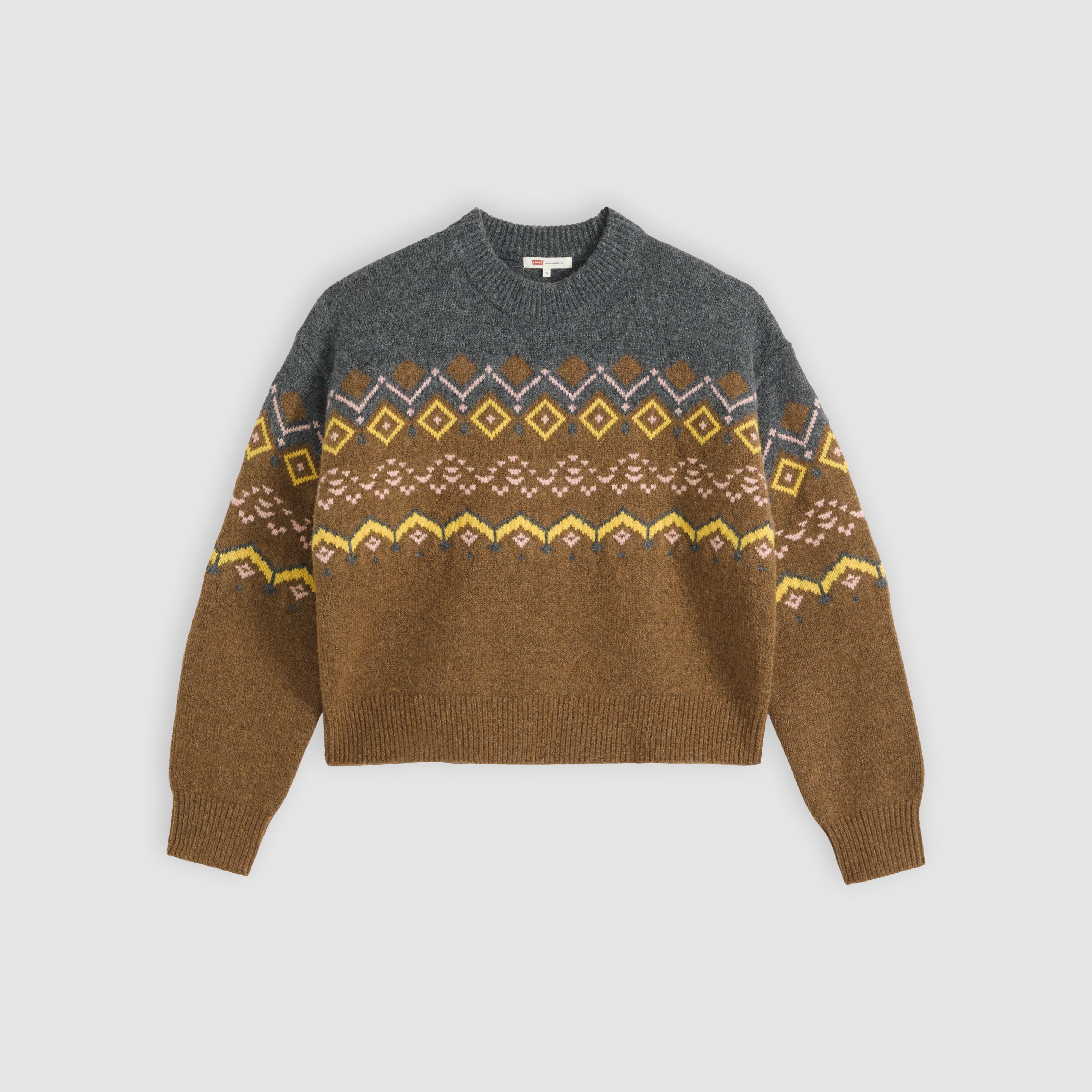 Suéter de cuello redondo Charlotte en Fair Isle 5