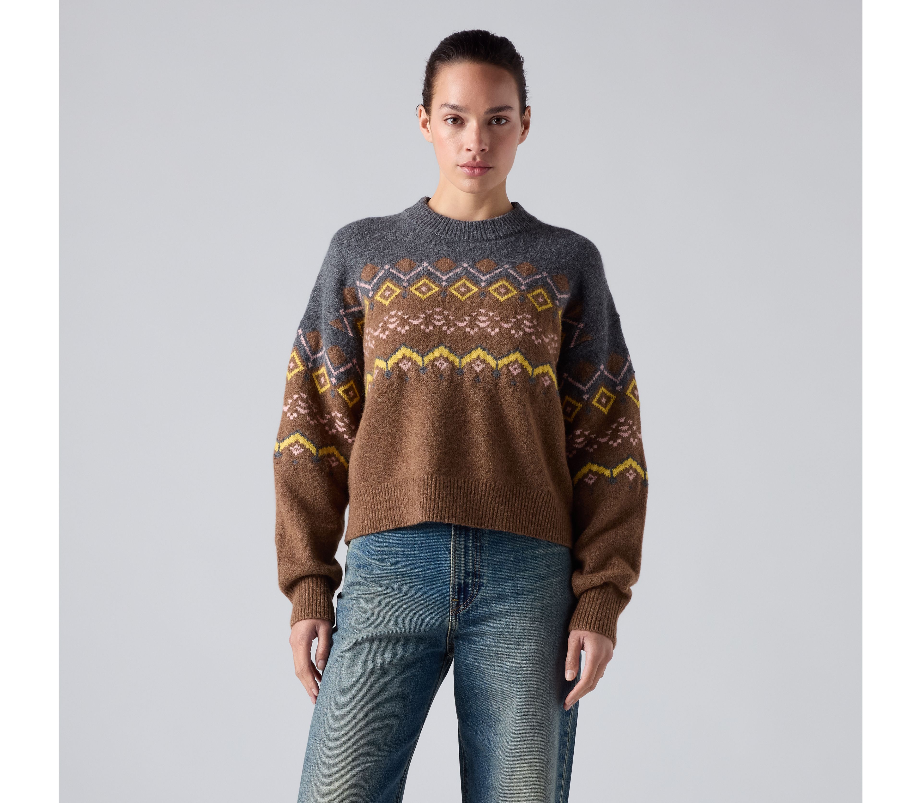Charlotte Fairisle Crewneck Sweater