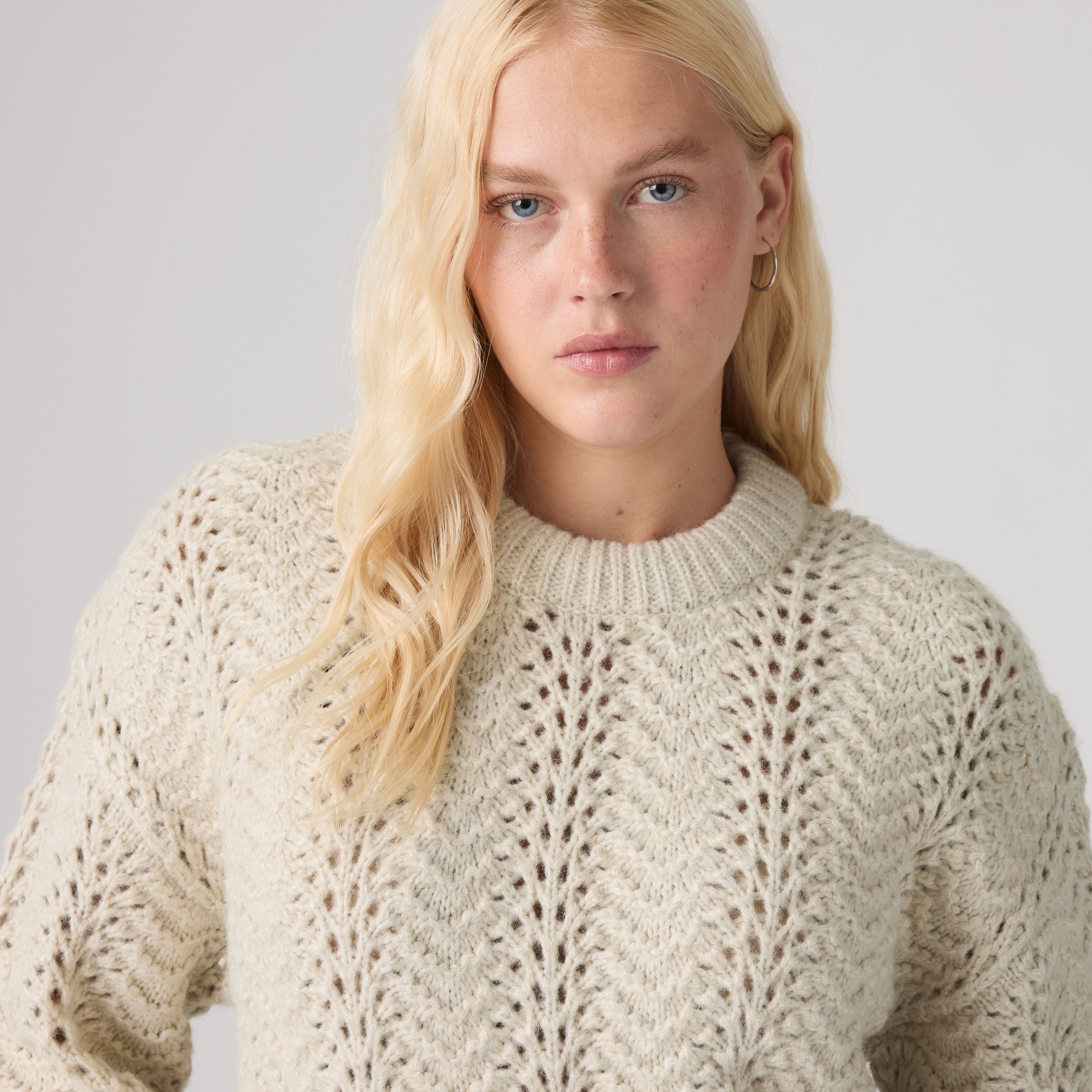 Charlotte Pointelle Crewneck Sweater 2
