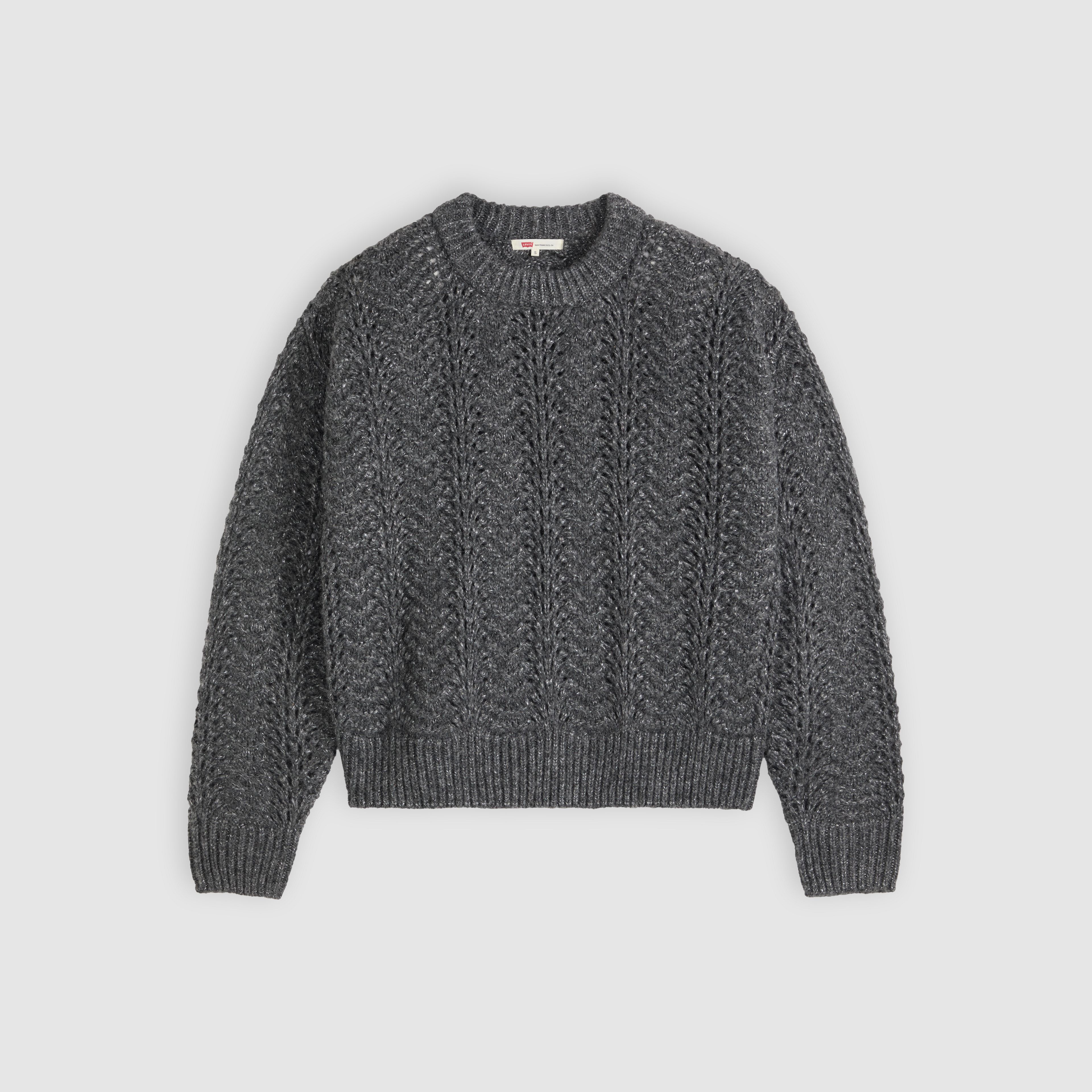 Charlotte Pointelle Crewneck Sweater