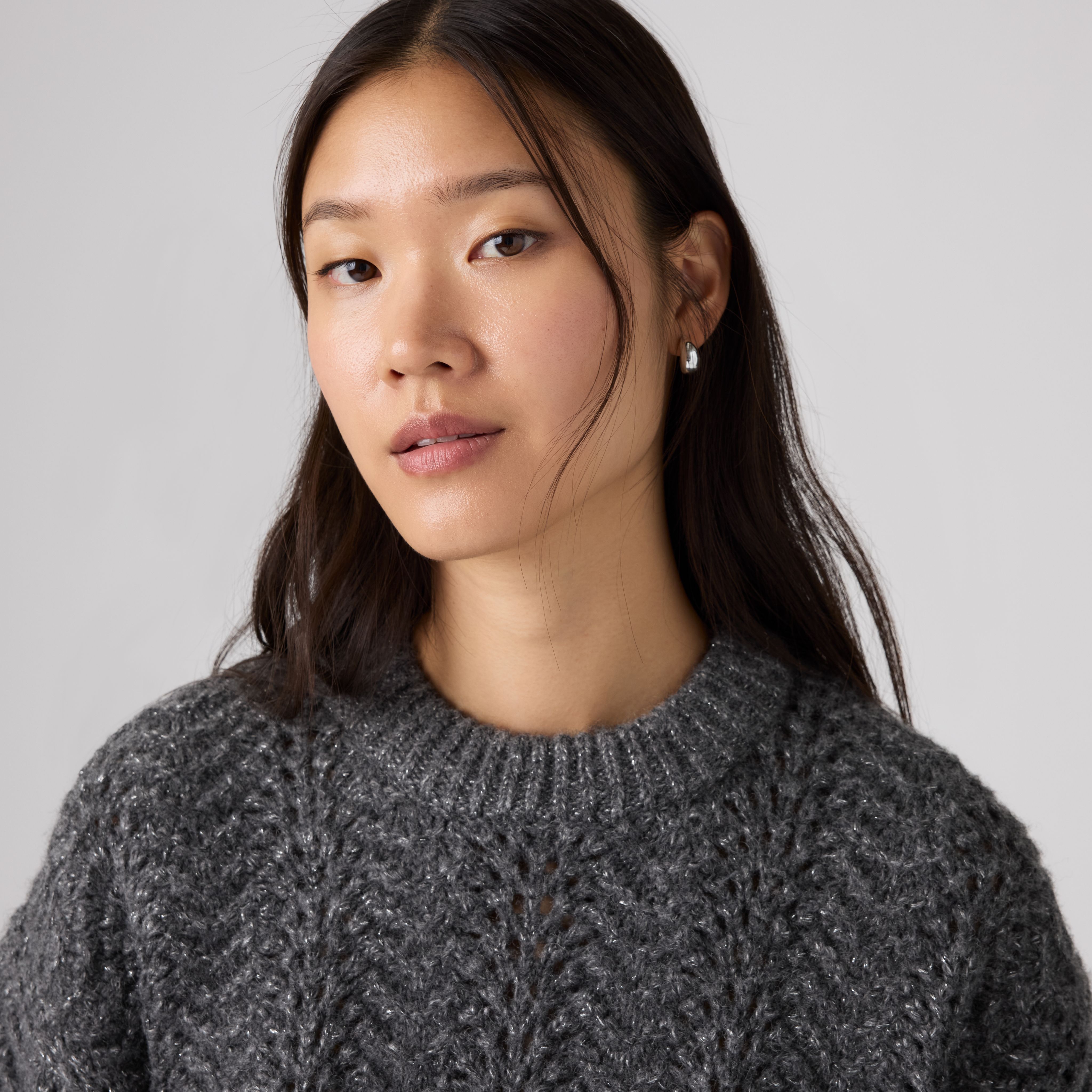 Charlotte Pointelle Crewneck Sweater 2
