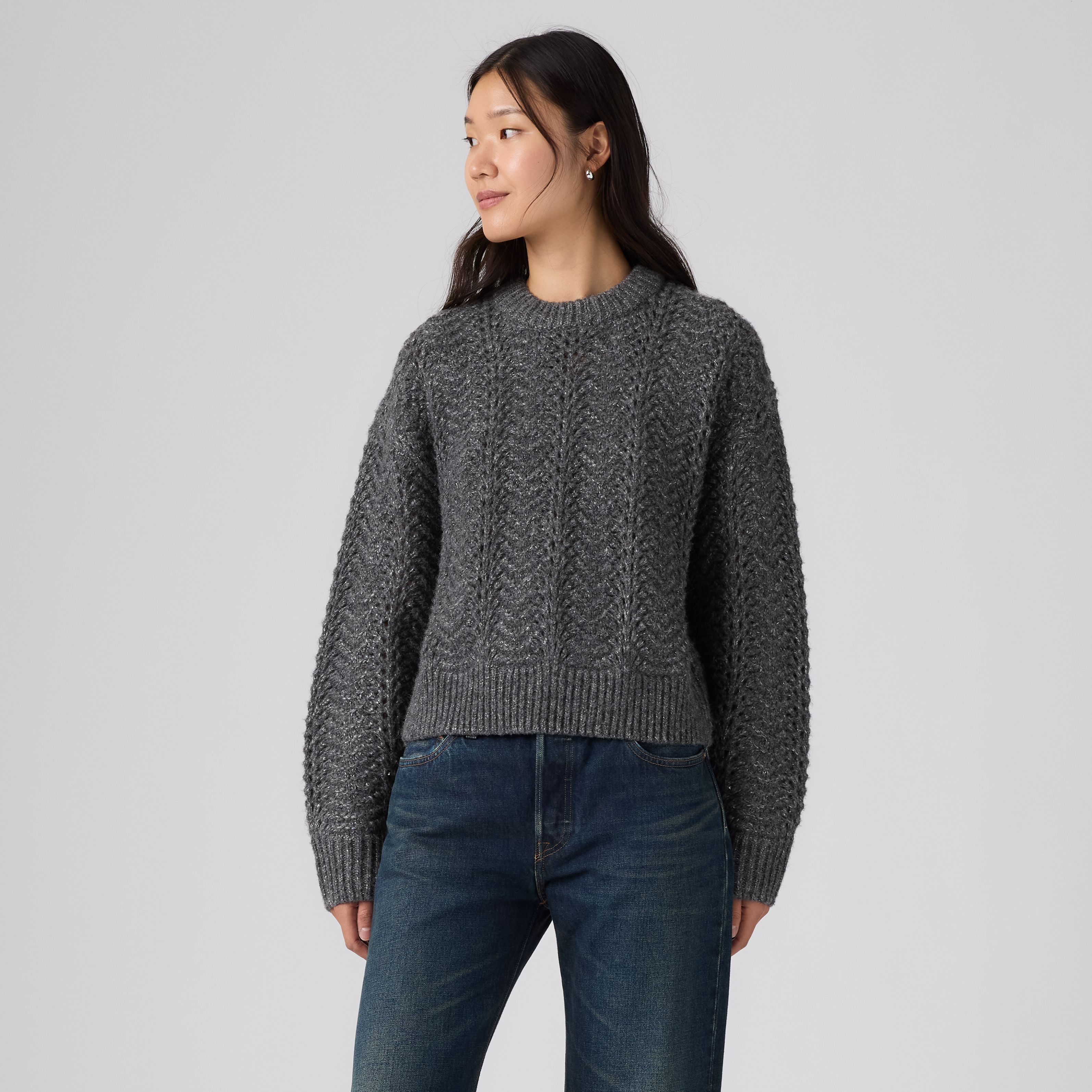 Charlotte Pointelle Crewneck Sweater 12