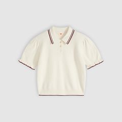 Supersoft Summer Short-Sleeve Polo — Cabernet Egret - White 5