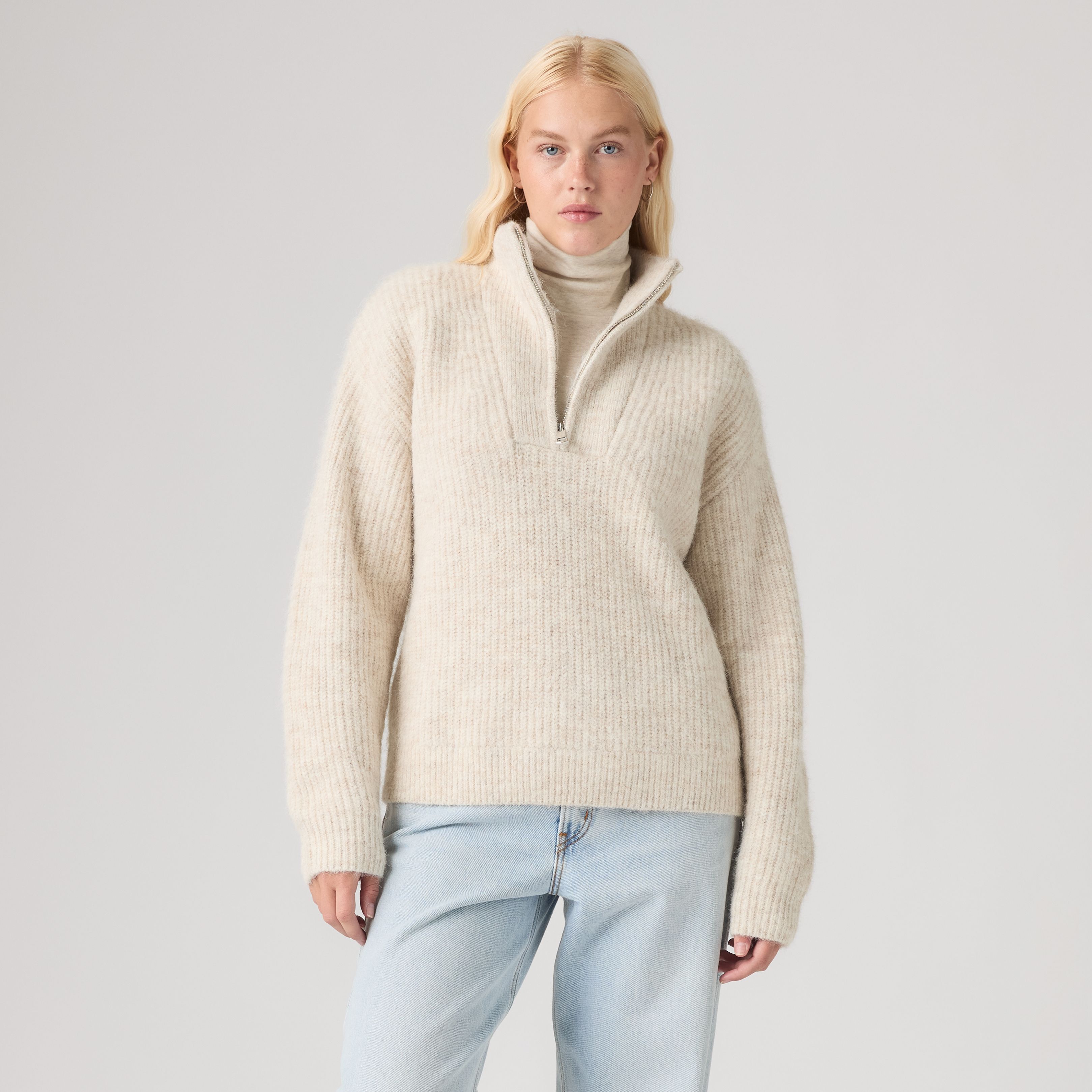 Ava Pullover mit kurzem Reißverschluss 3