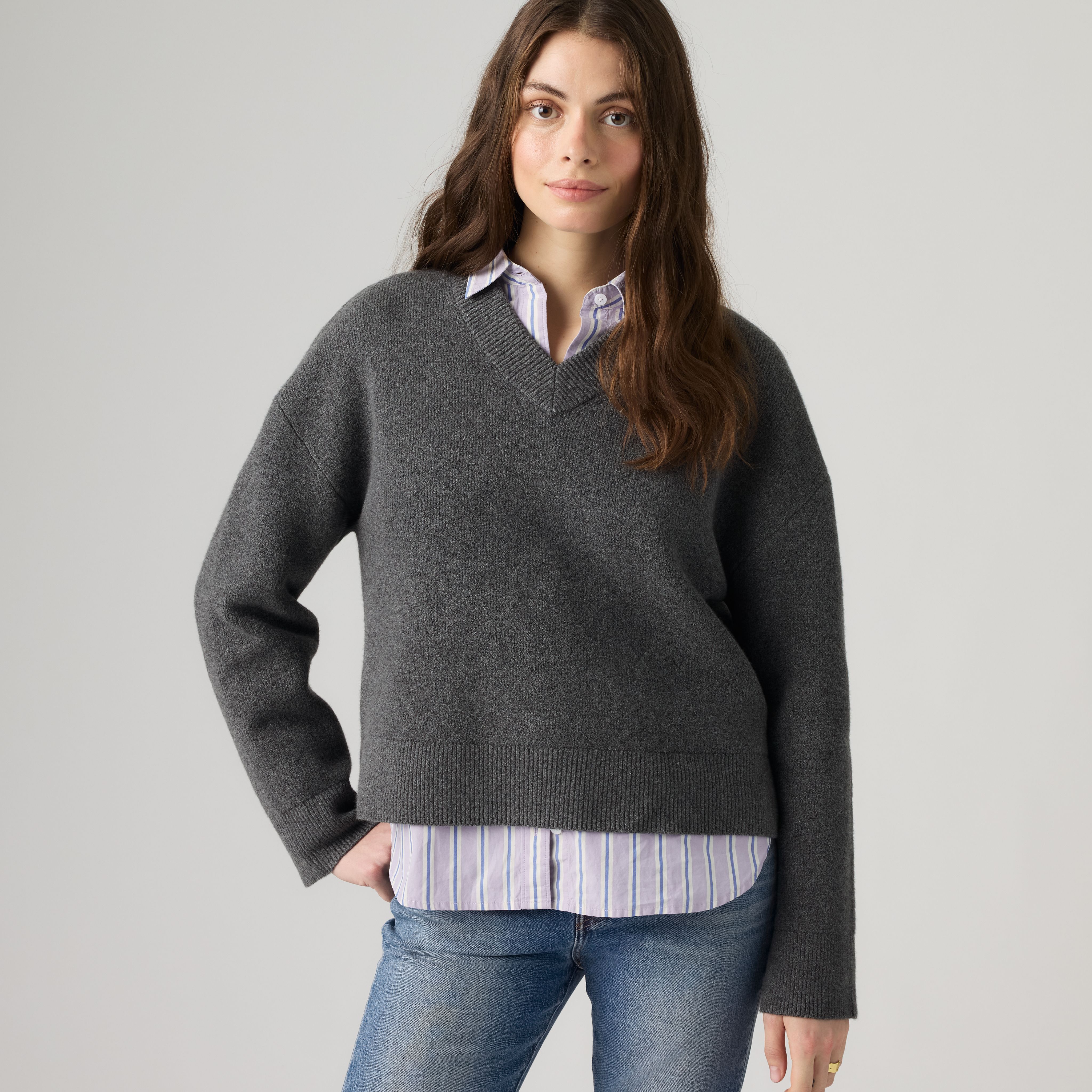 Supersoft V-Neck Sweater 1