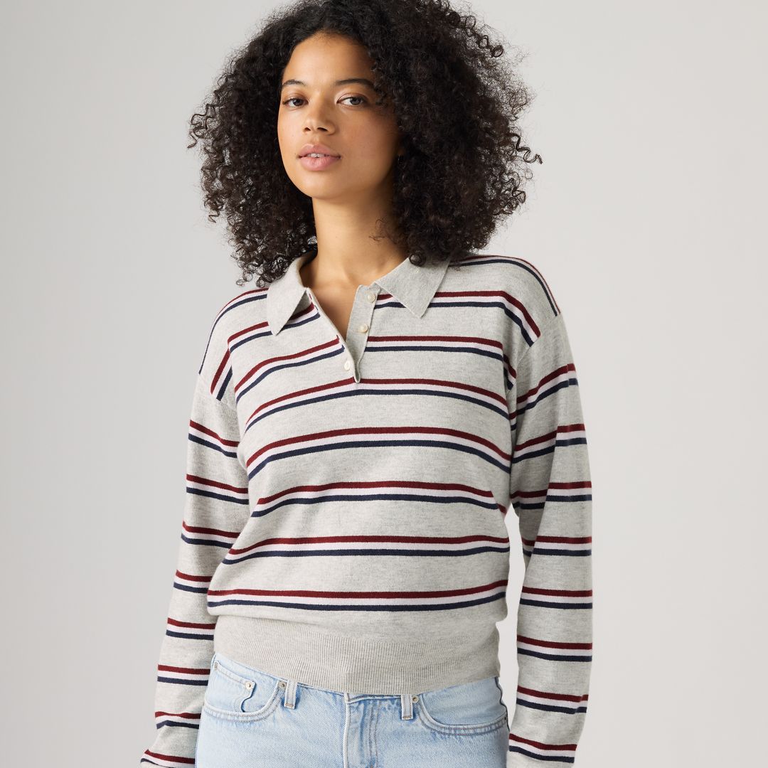 Levi's Supersoft Long-Sleeve Polo Sweater - Women's L