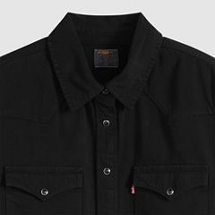 Heritage Western Denim Button Down Shirt — Basic Night Western - Black 6