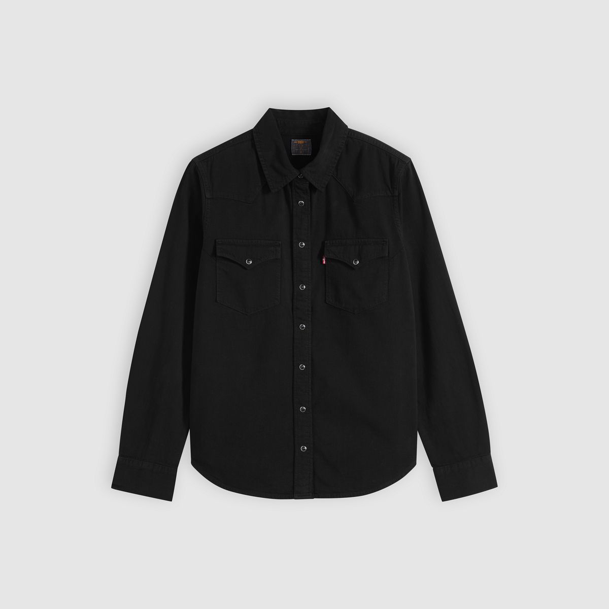 Heritage Western Denim Button Down Shirt — Basic Night Western - Black