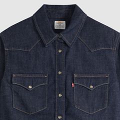 Heritage Western Denim Button Down Shirt — First Impression Western - Blue 6