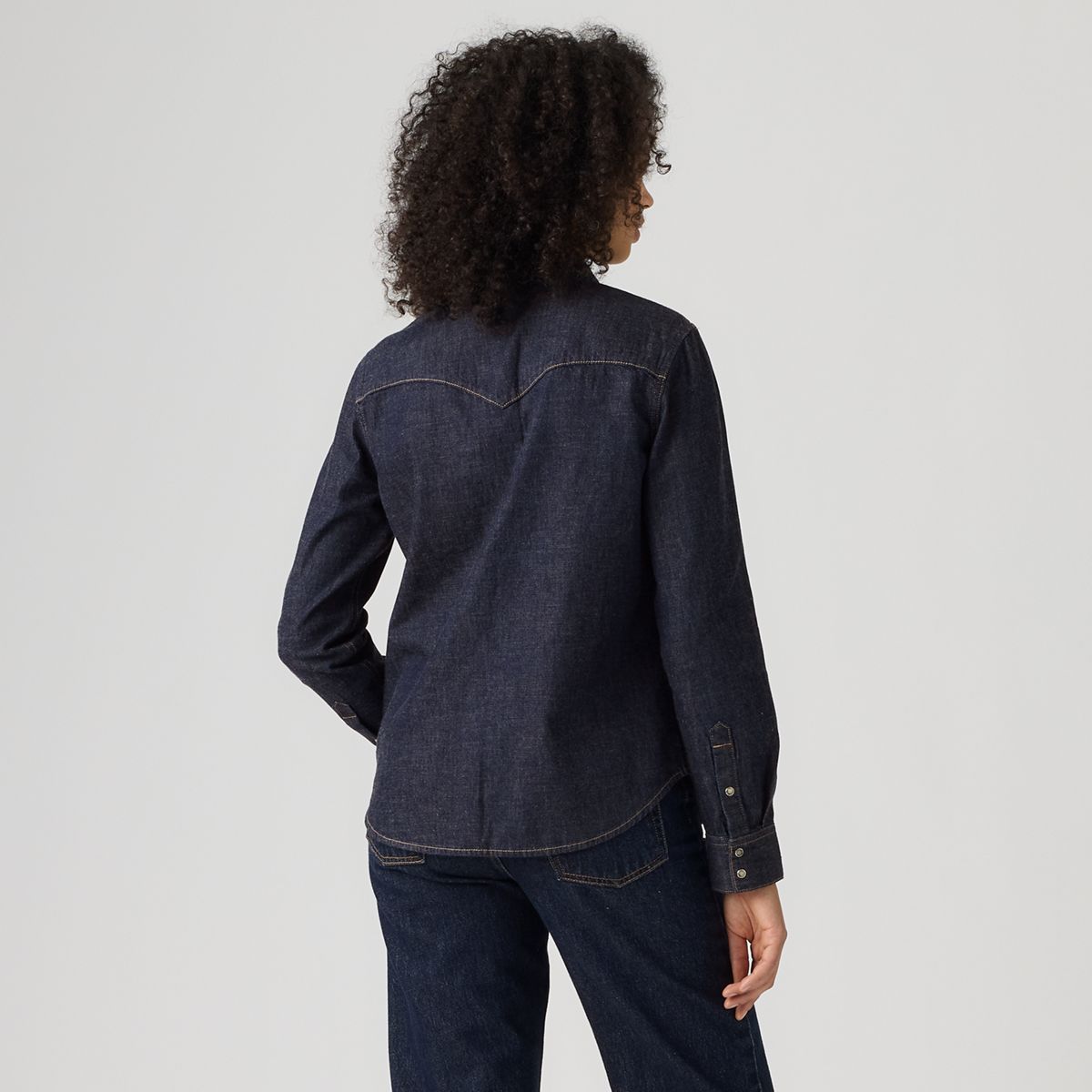 Heritage Western Denim Button Down Shirt — First Impression Western - Blue